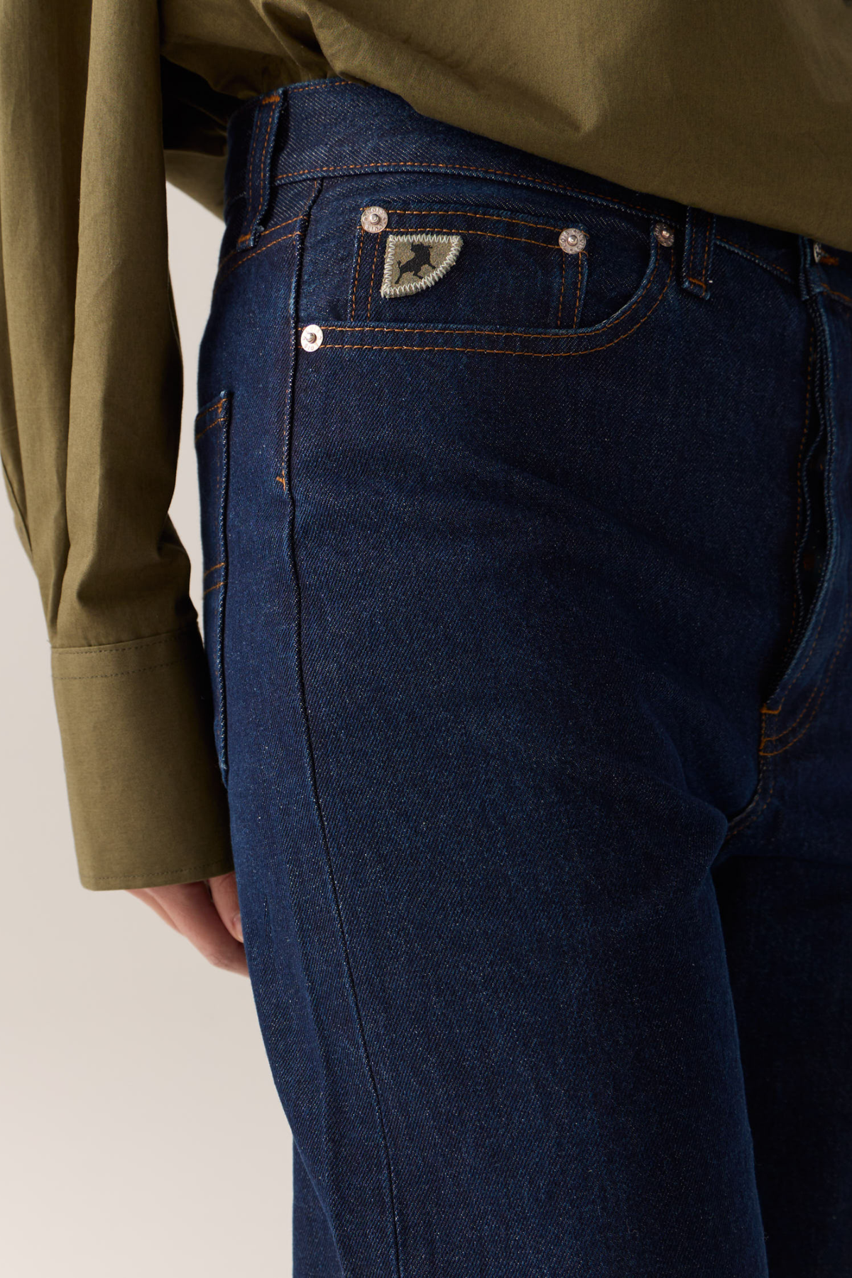SKATER LOOSE JEANS - RINSE