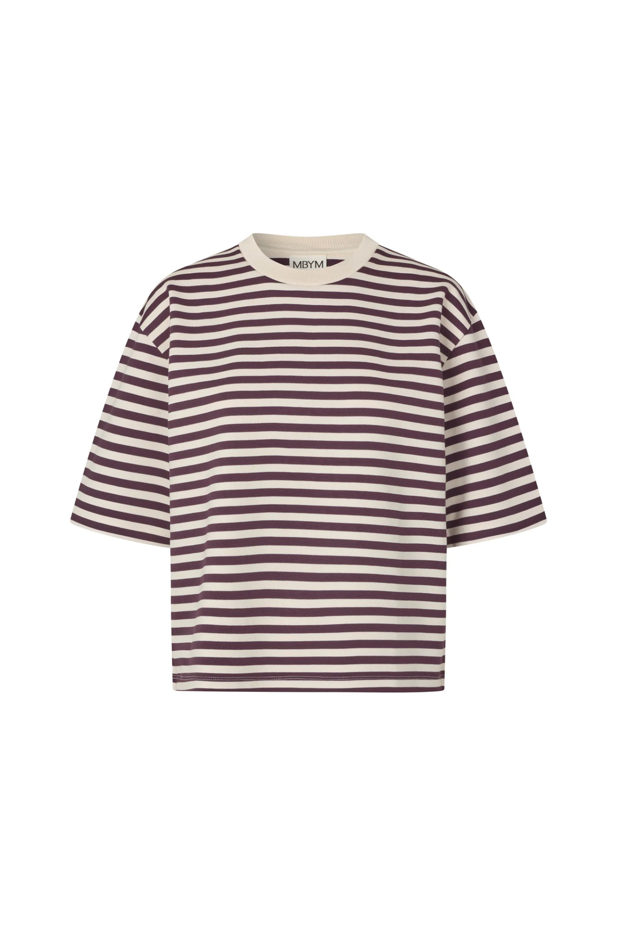 EMRYS BETSY GESTREEPT T-SHIRT - PURPLE SUGAR