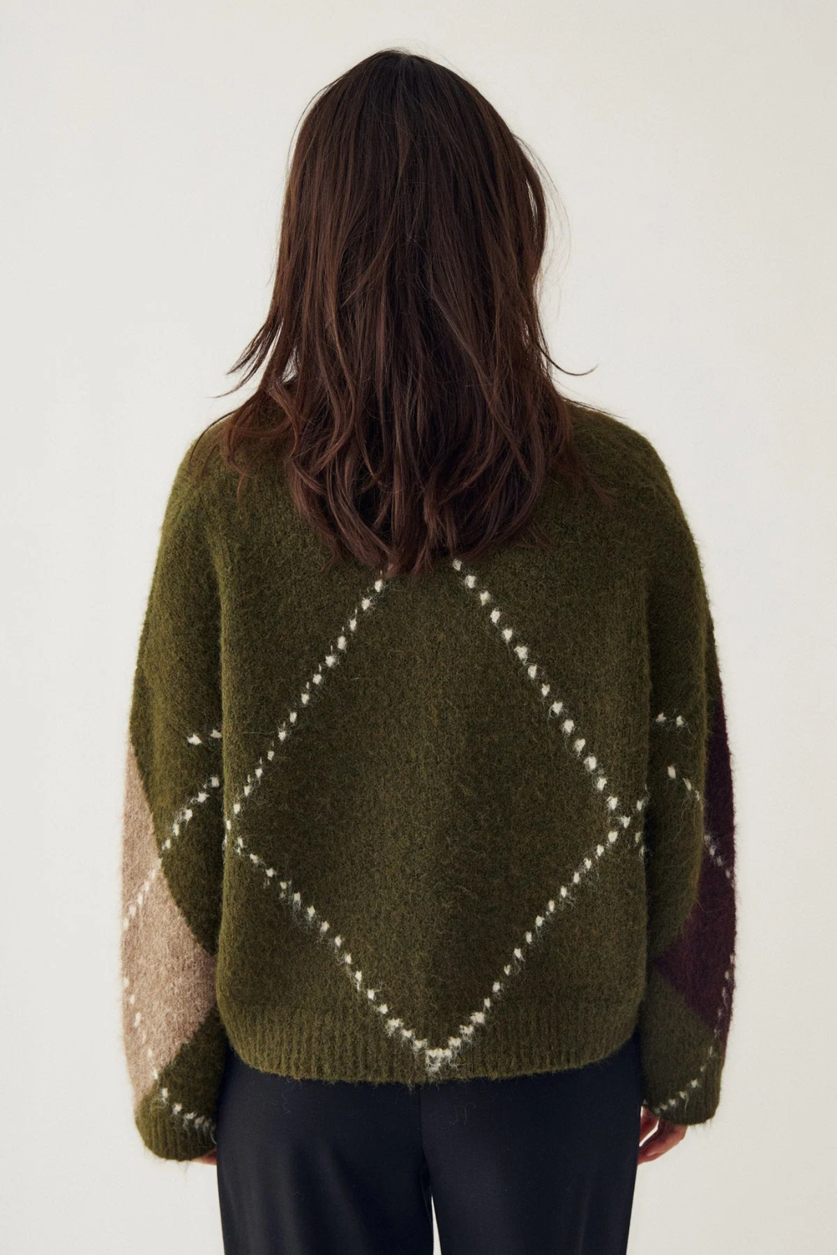 TRICOT LAI - VERT AVOCAT MÉLANGÉ
