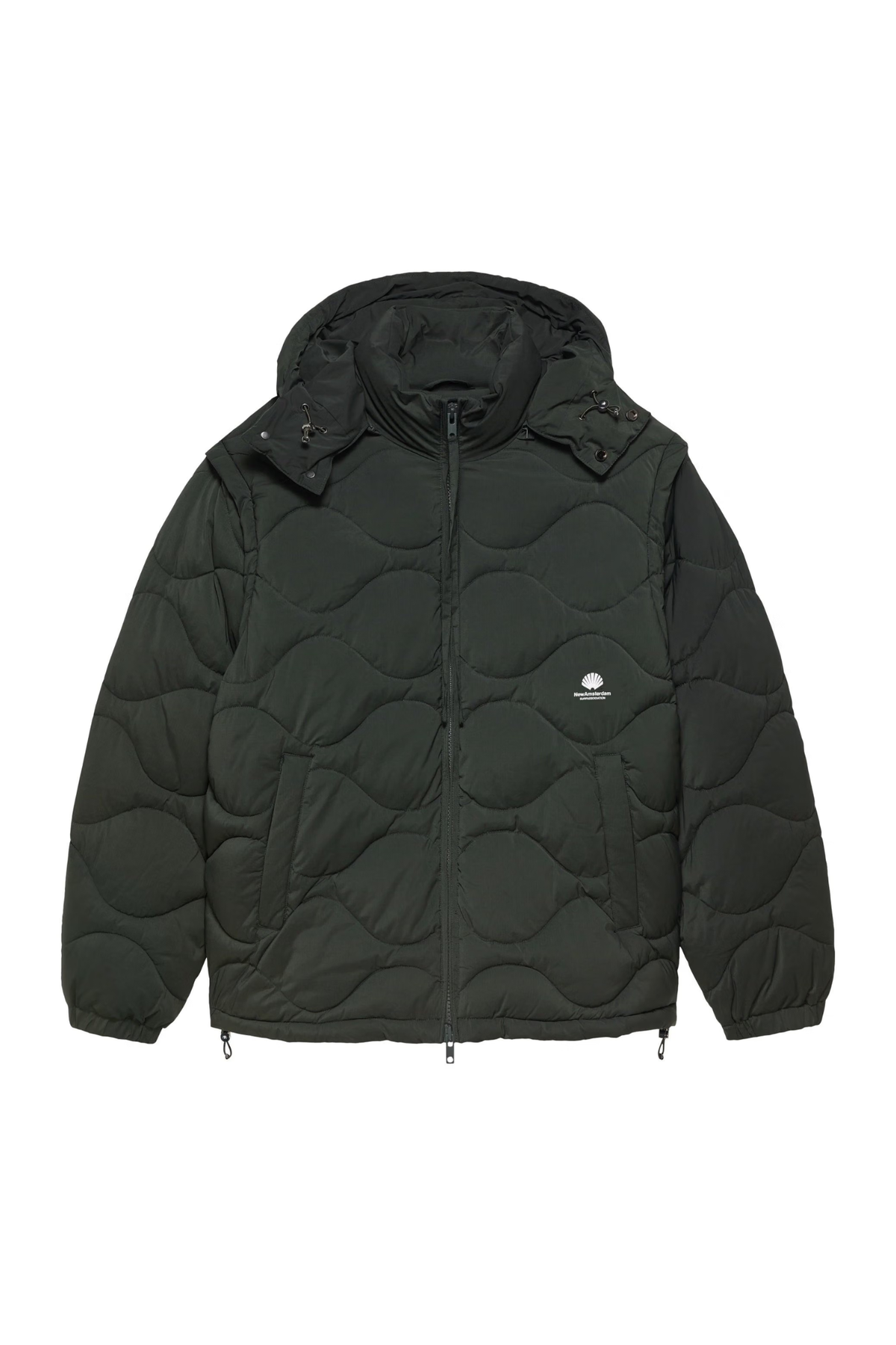 DETACHABLE JACKET - OLIVE
