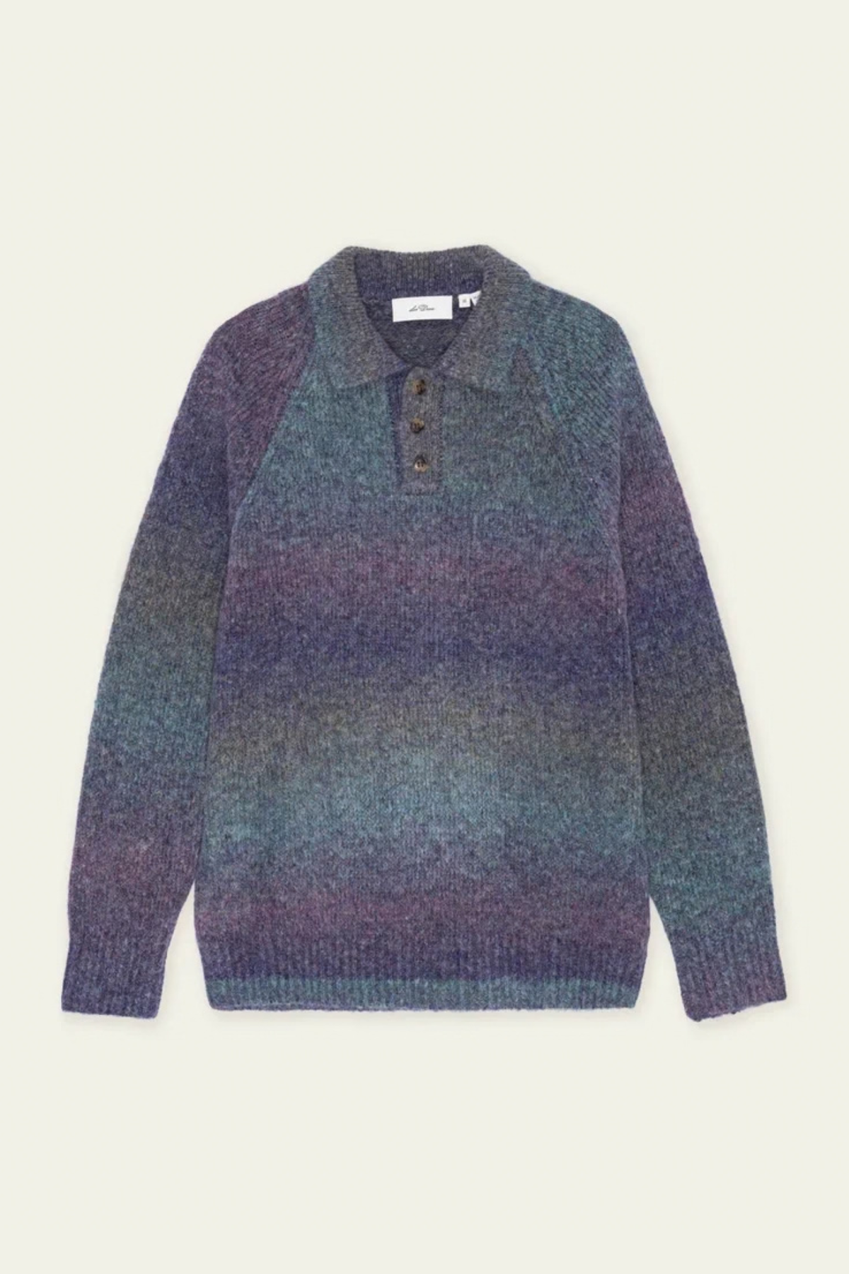 POLO EN MAILLE DÉGRADÉ - VIOLET PRUNE ÉPICÉ