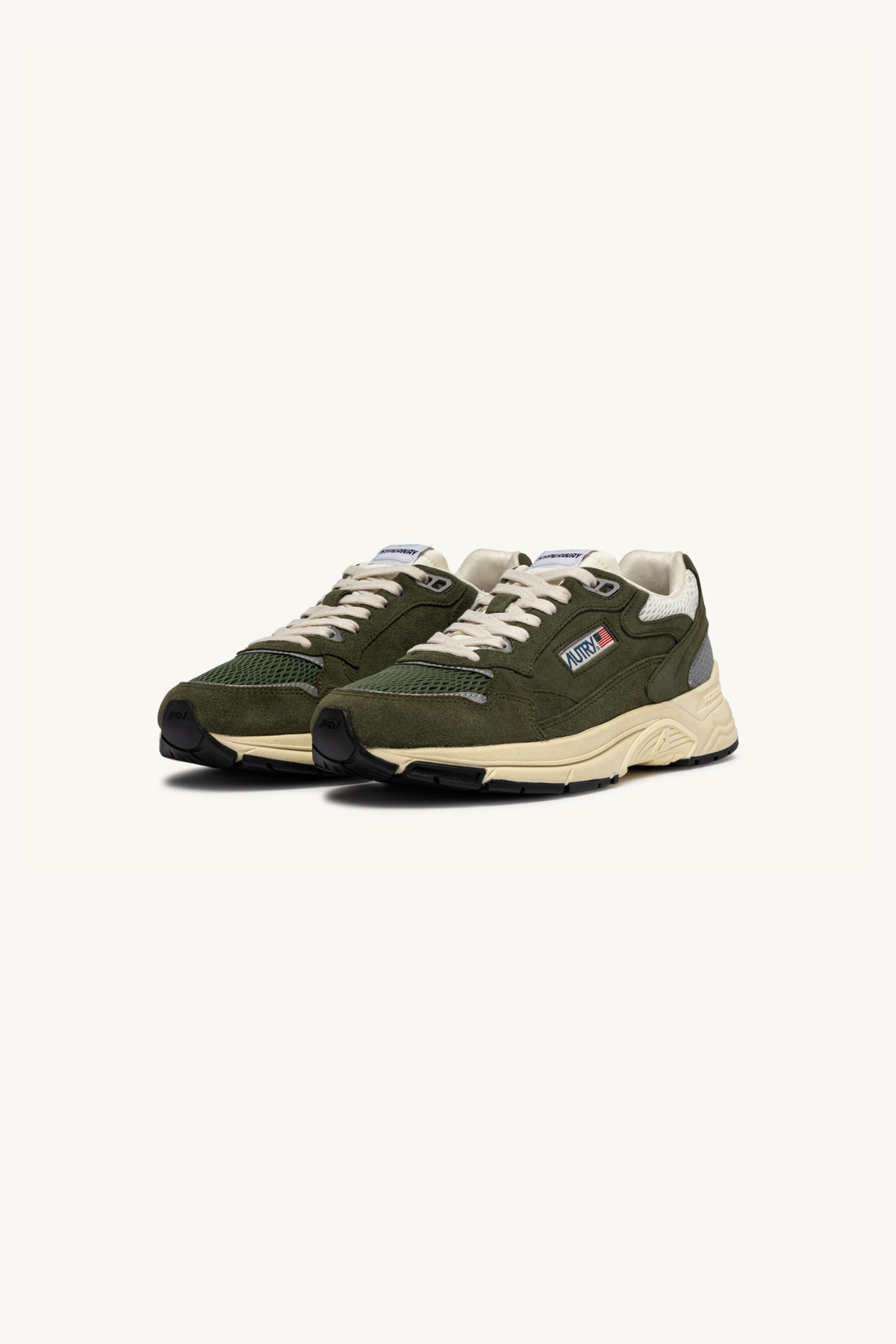 HYLM-UM24 - HYPERWAY LOW MEN SNEAKERS - SUEDE/MESH SALV/MARSH