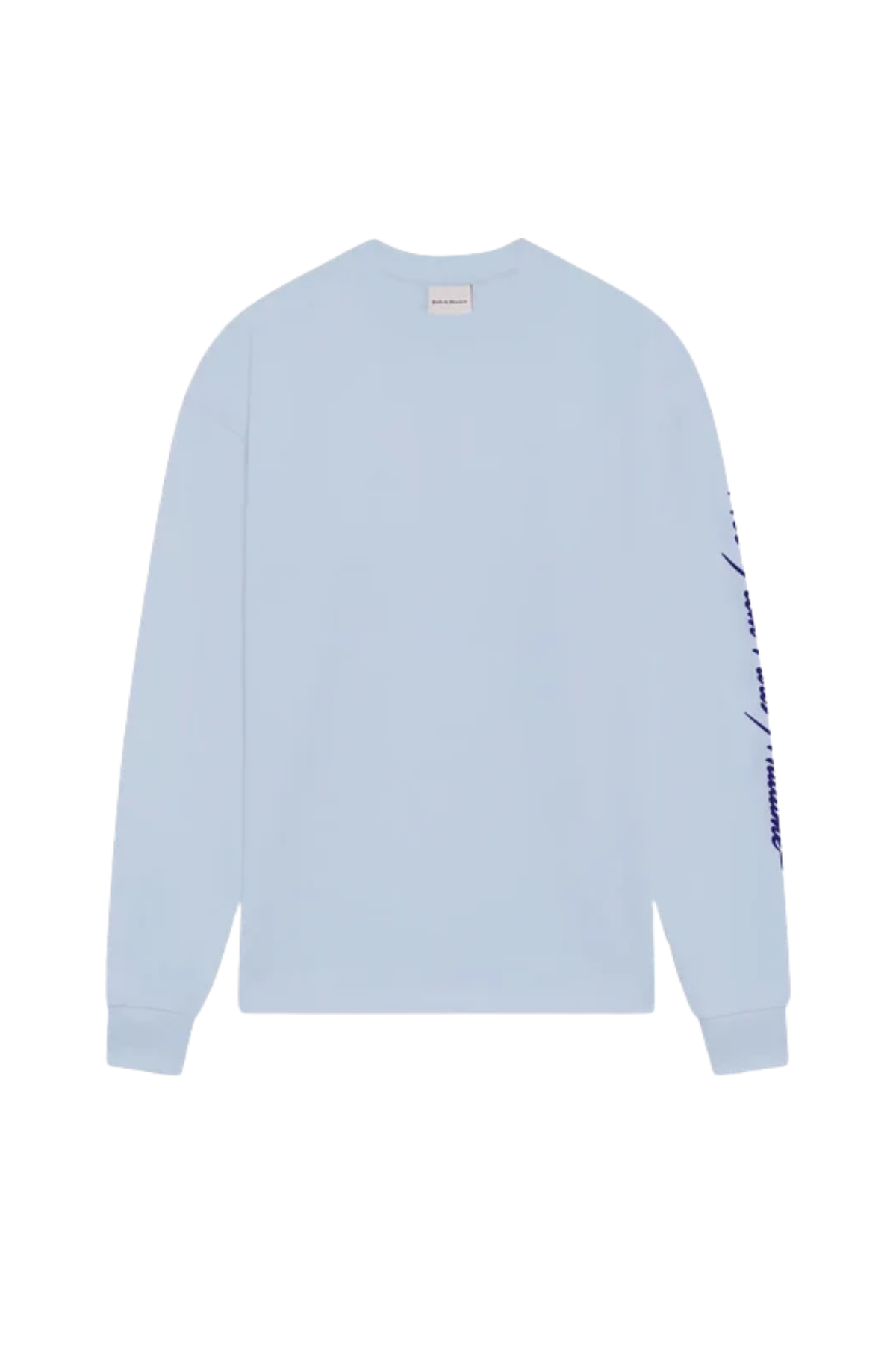SLOGAN LONGSLEEVE T-SHIRT - BABY BLUE