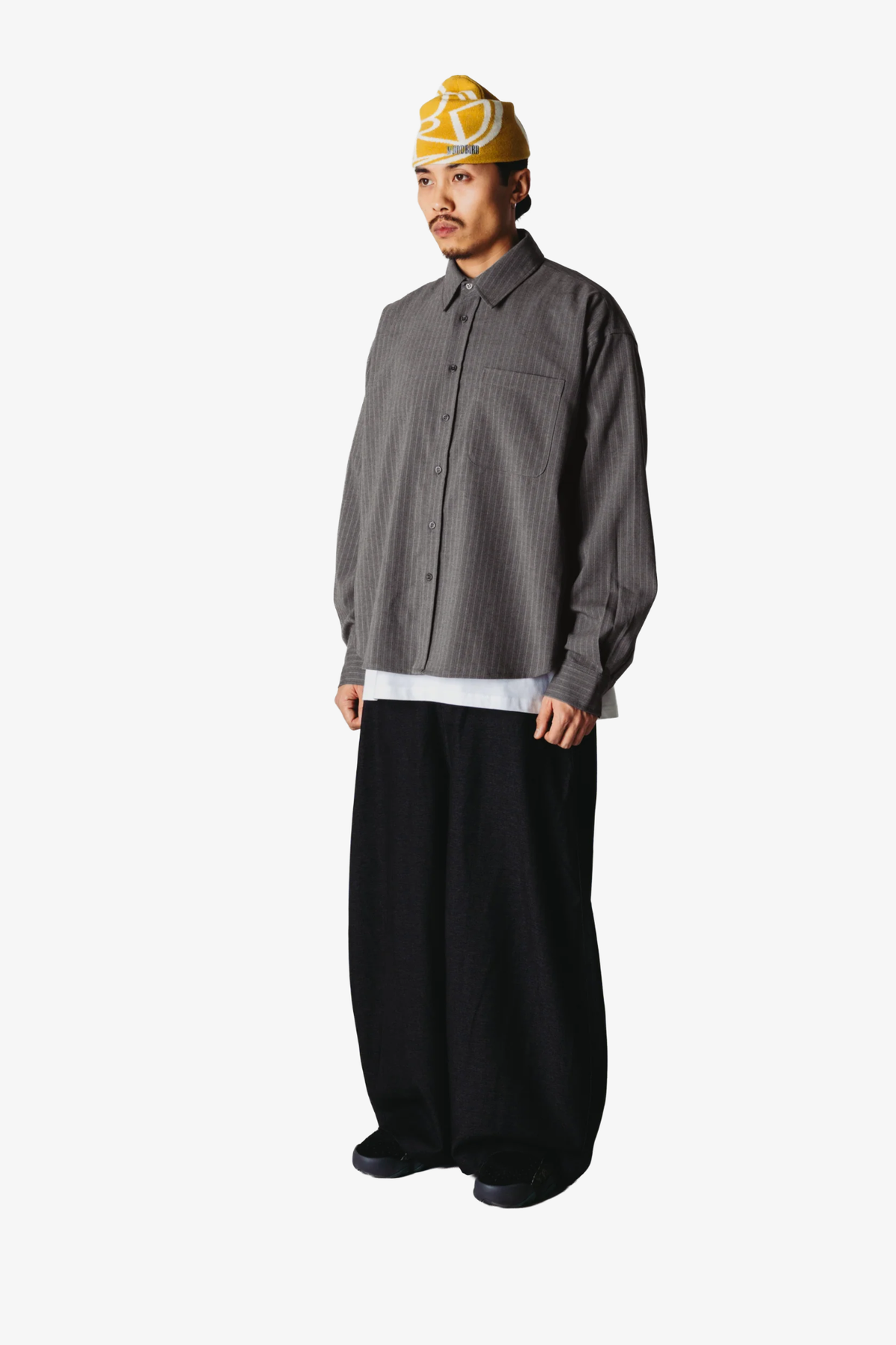 XING HB STRIPE SHIRT - DARK GREY