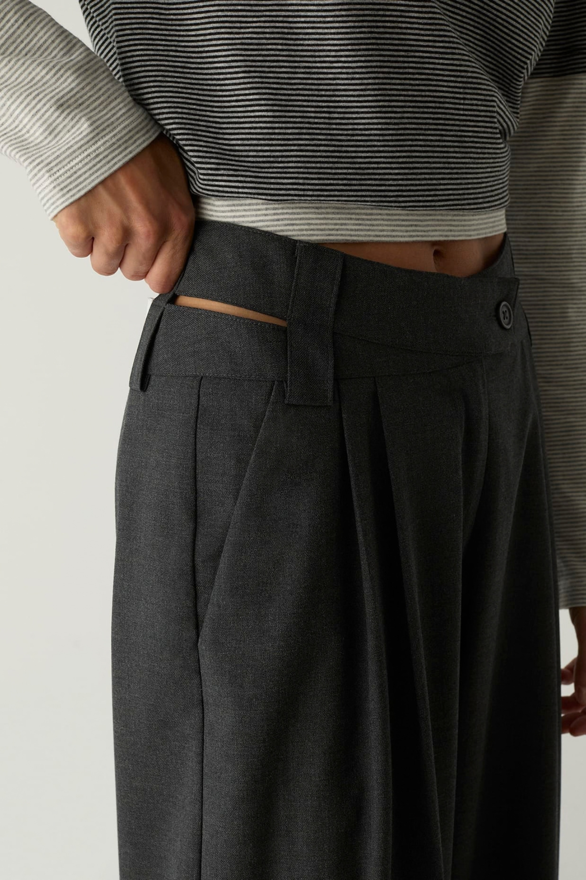 SMITH TAILORED PANTS - GREY