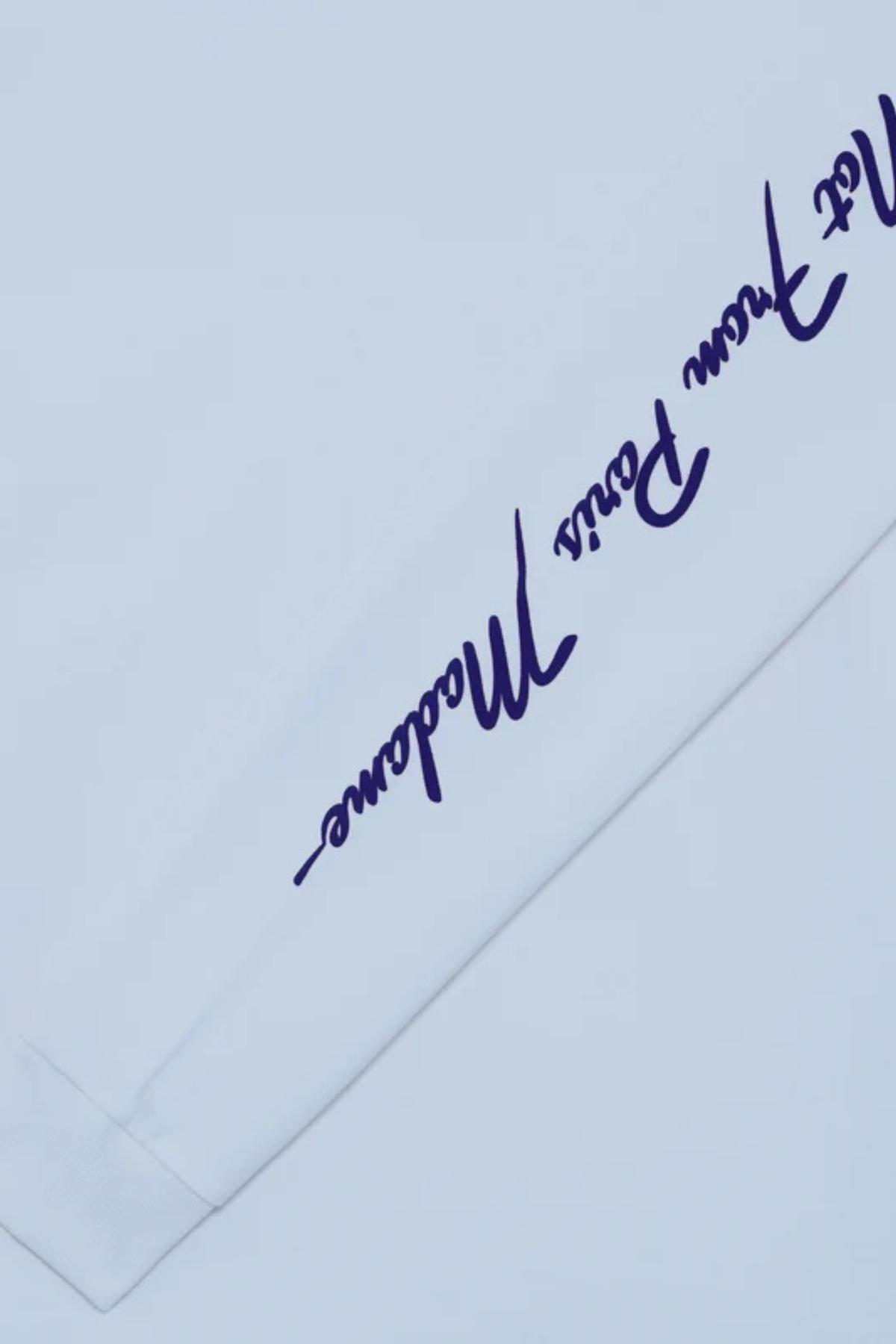 SLOGAN LONGSLEEVE T-SHIRT - BABY BLUE