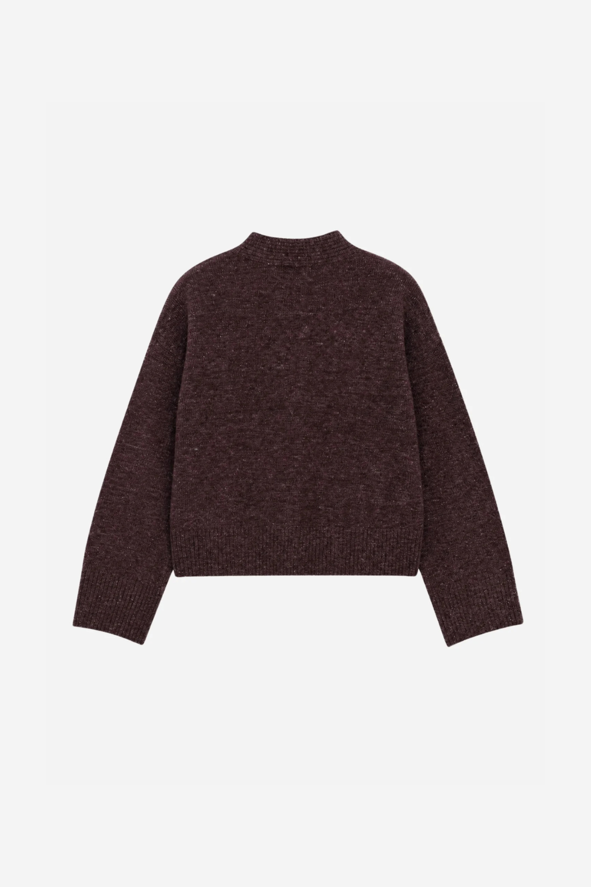 SIRI TIE CARDIGAN - BORDAUX