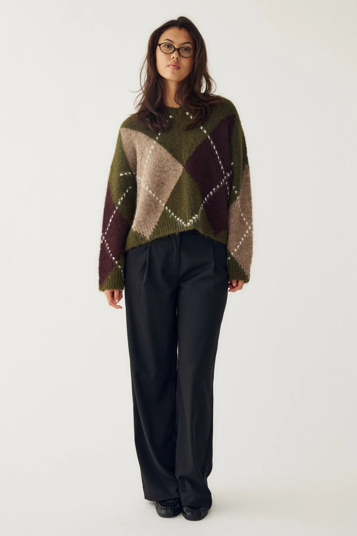 TRICOT LAI - VERT AVOCAT MÉLANGÉ
