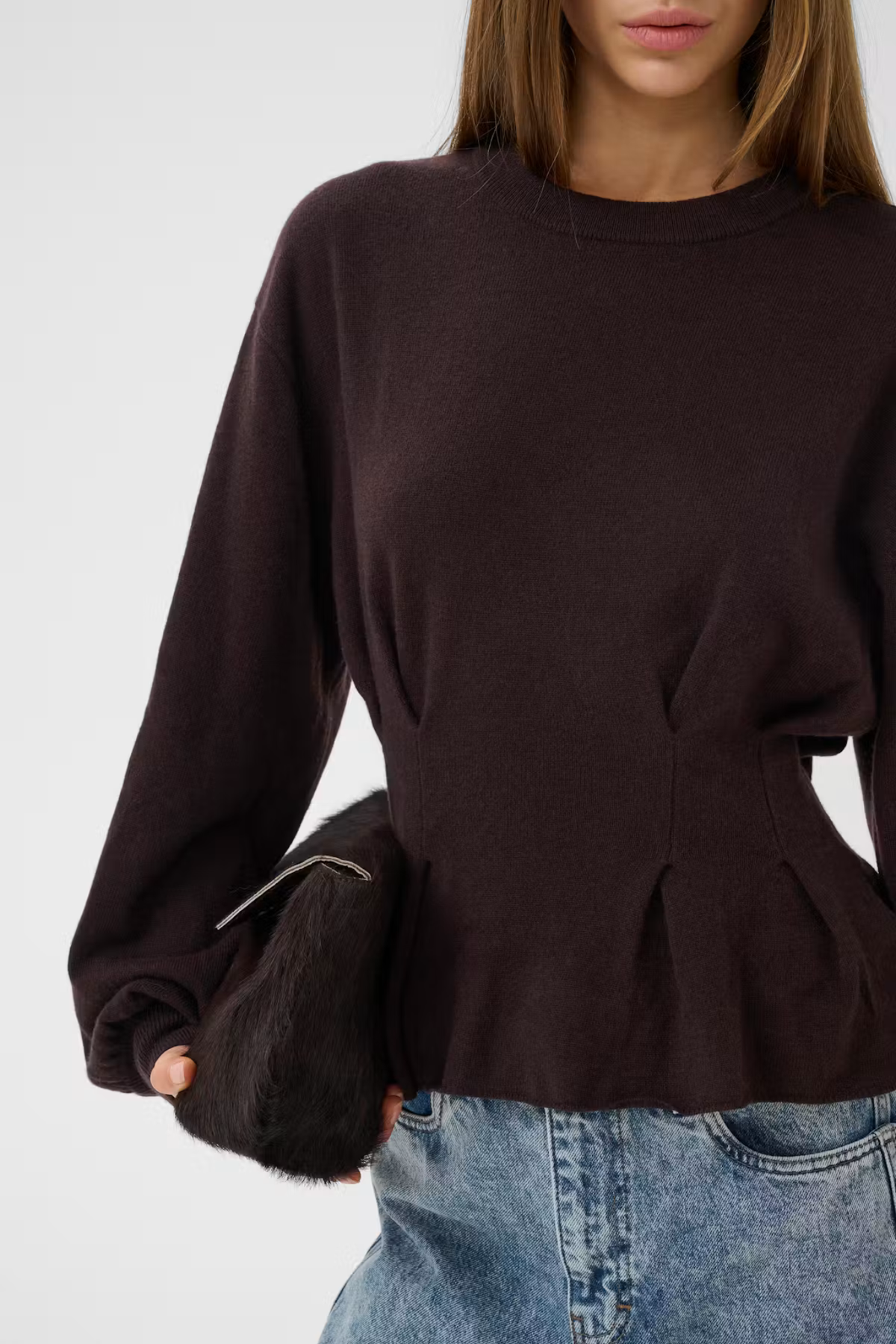 MANZI WAIST PULLOVER - GANACHE