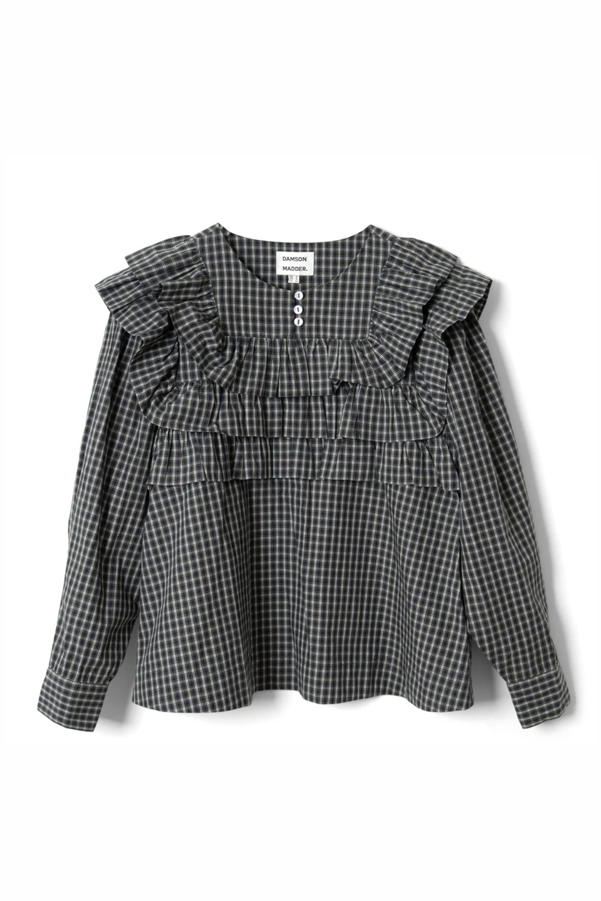SHAY BLOUSE - MINI CHECK MULTI