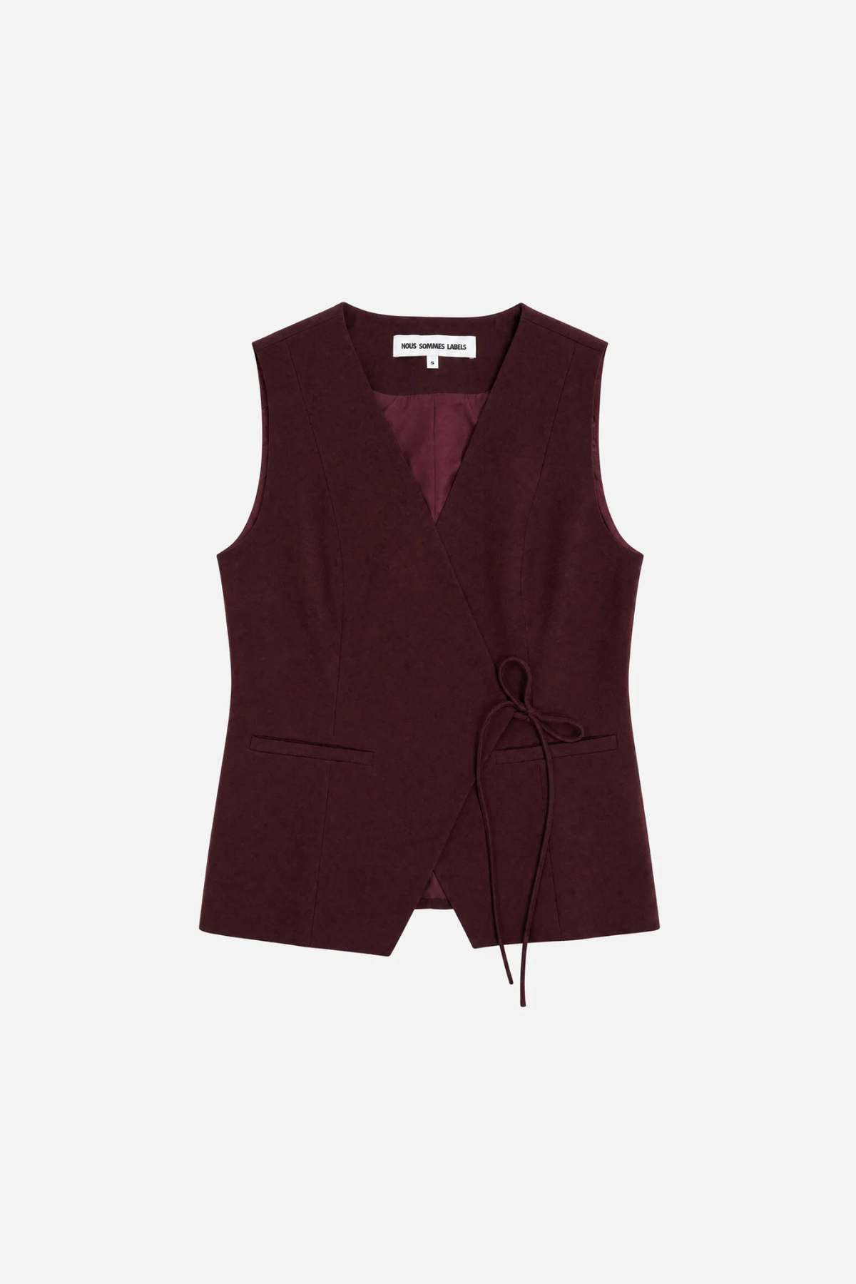 ESCA TIE VEST - BORDEAUX