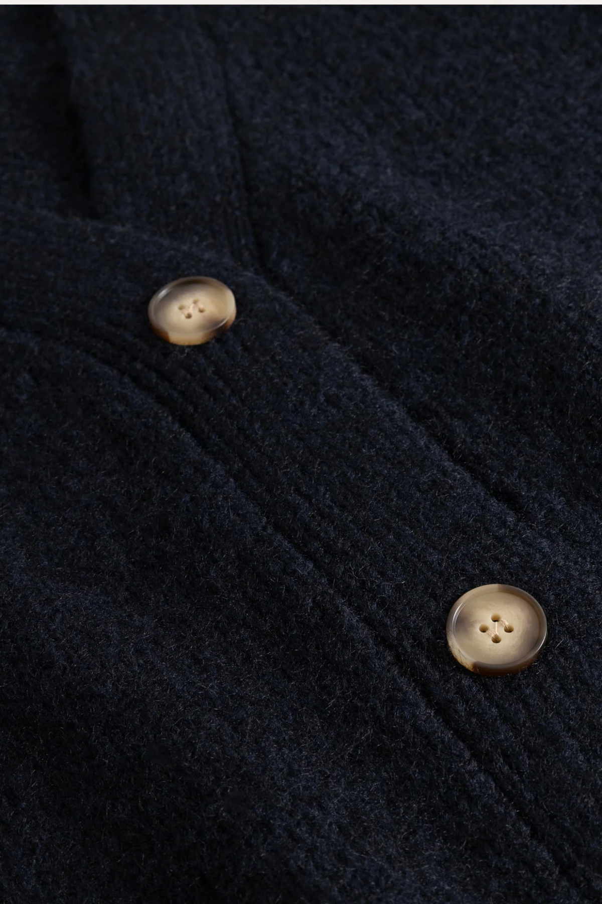 LAIANA GEBREID VEST - MARINEBLAUW