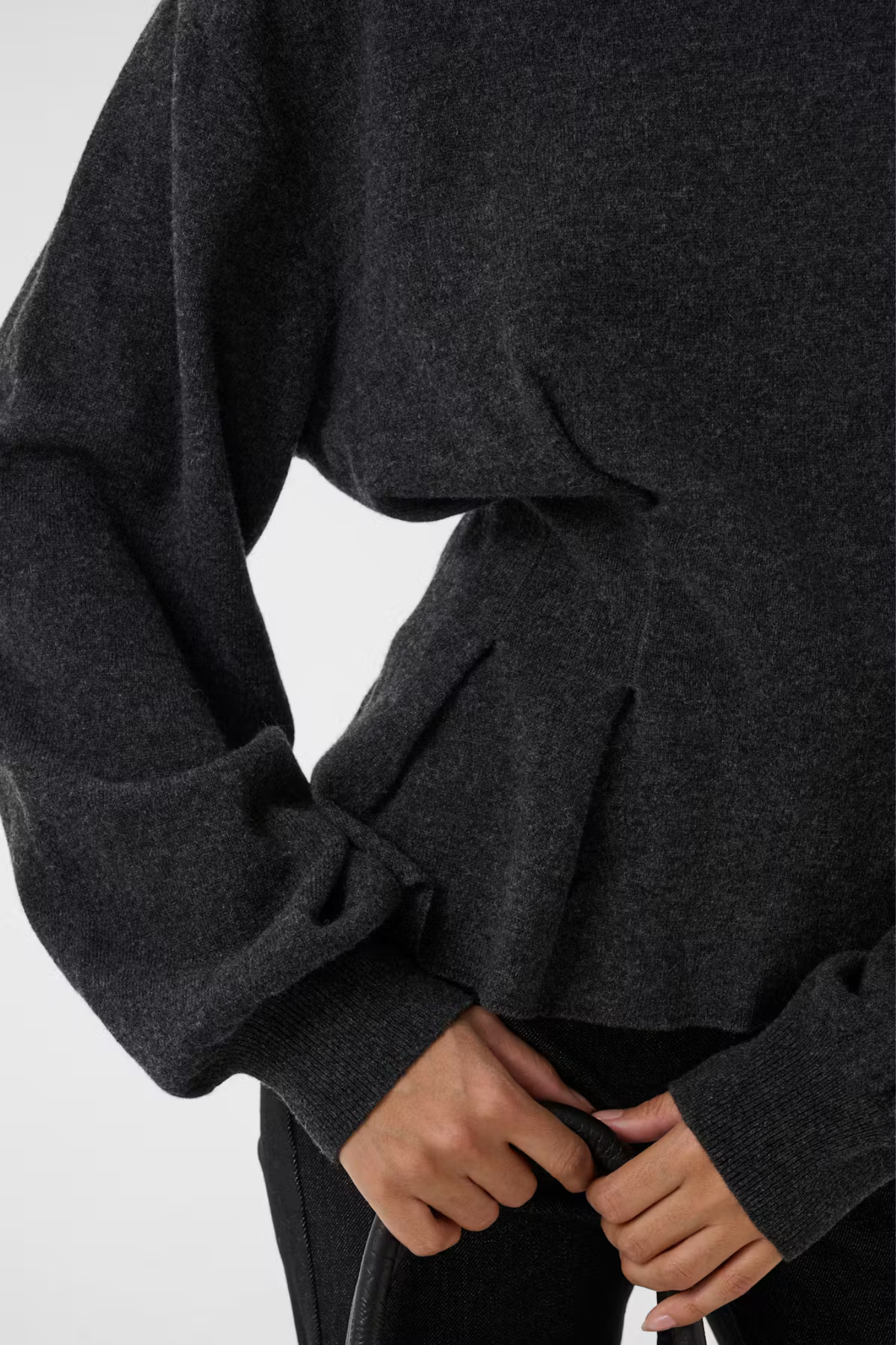MANZI WAIST PULLOVER - DEEP GRAPHITE MELANGE