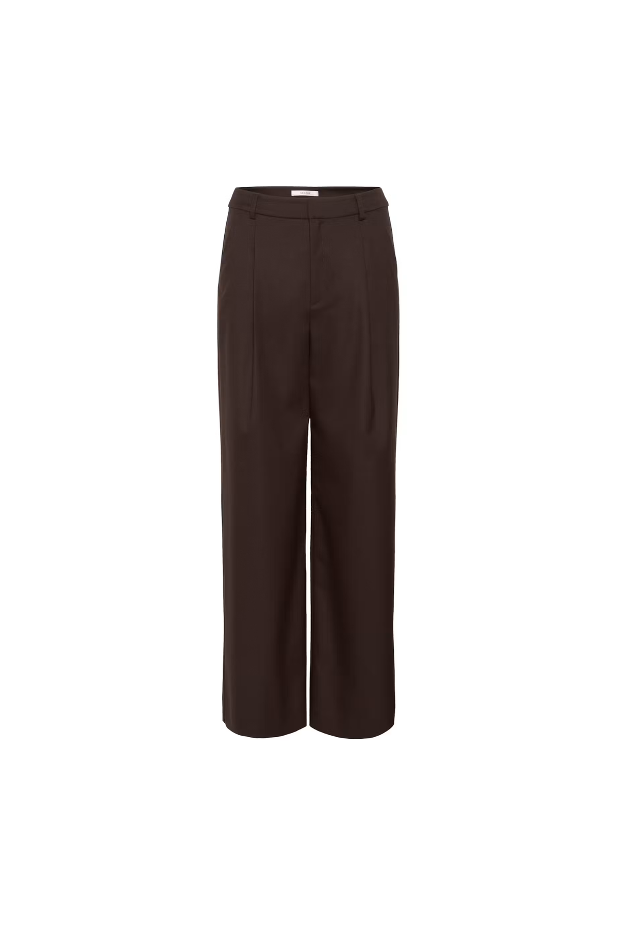 PANTALON LARGE PAULA MW - MARRON