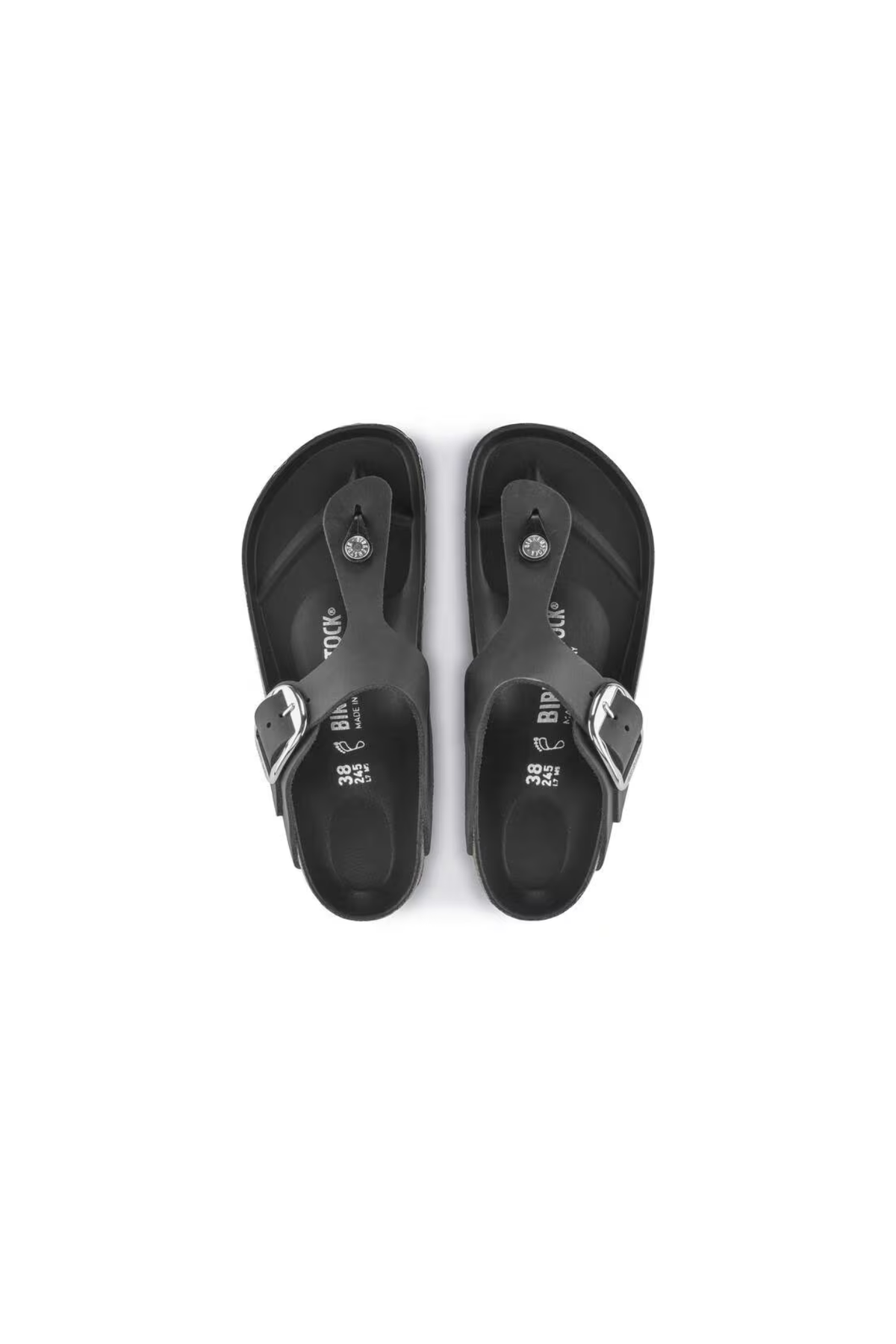 GIZEH BIG BUCKLE DAMES SANDALEN - ZWART