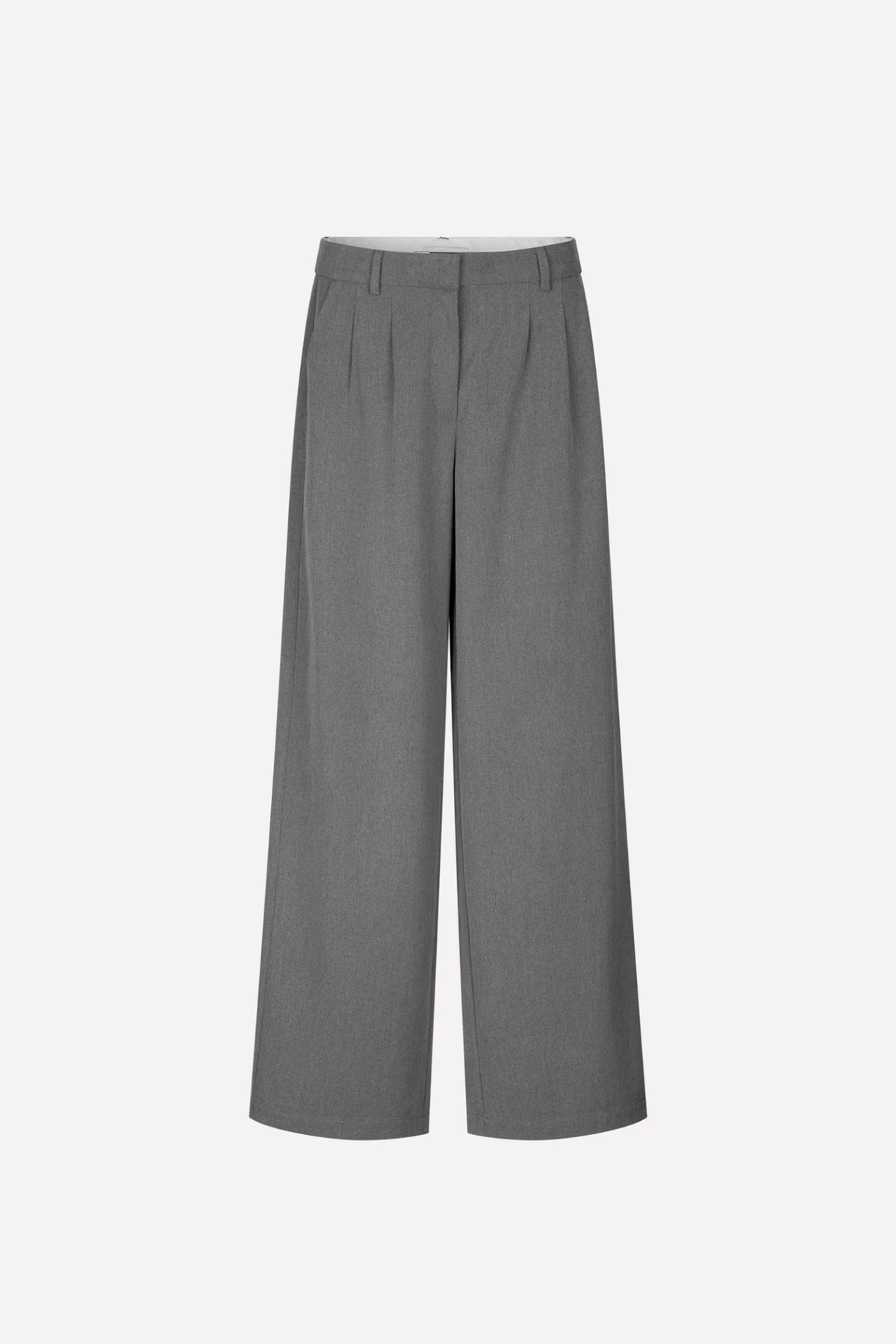 DORE WAIST PANTS - GREY MEL