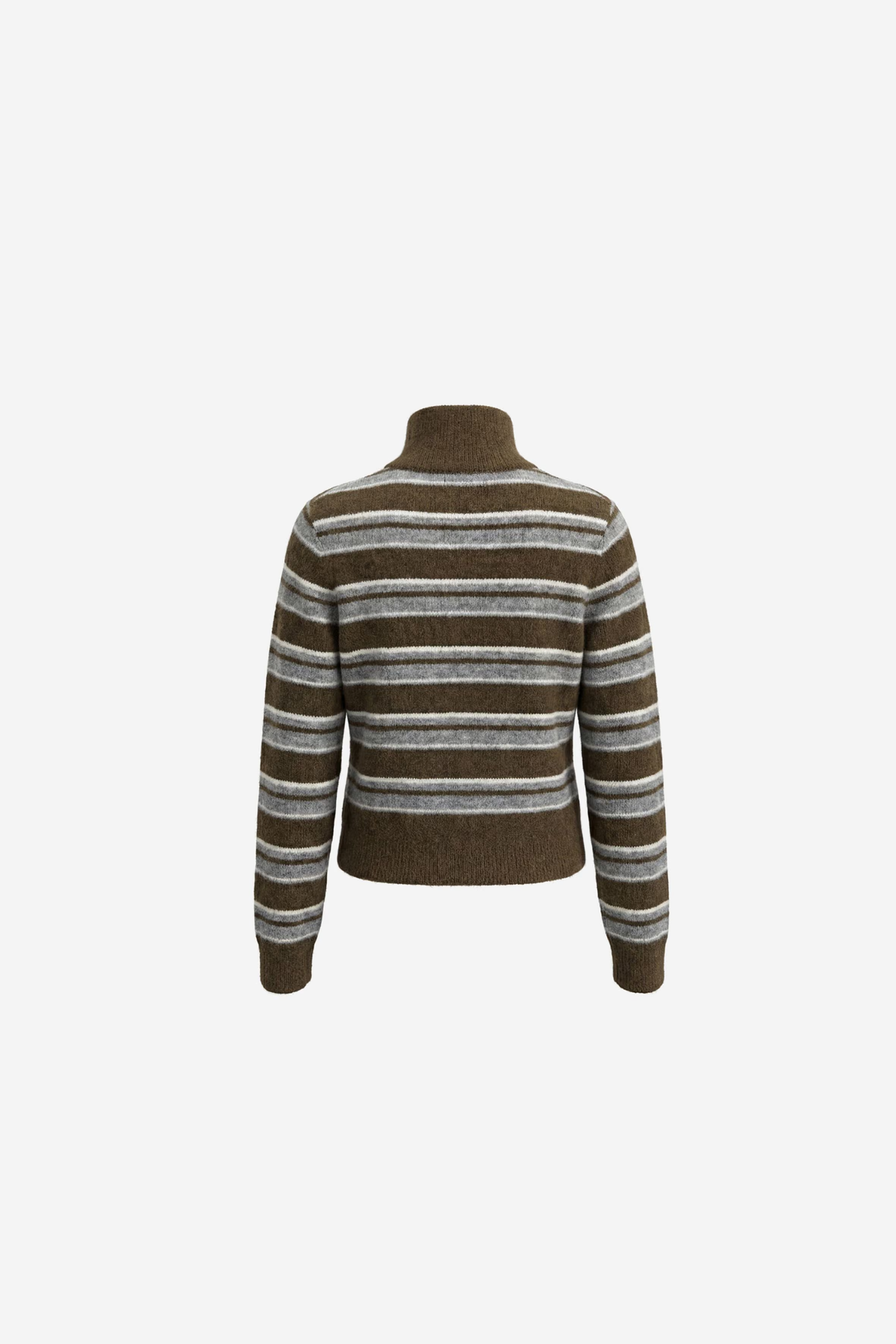 BESSIE LS VEST - OLIJF GESTREEPT