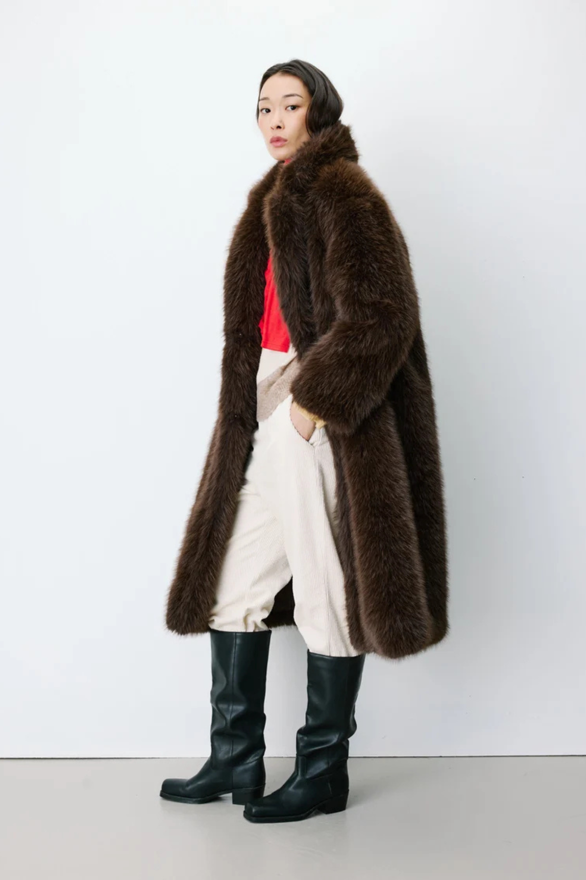 ALARA COAT - CHOCOLAT