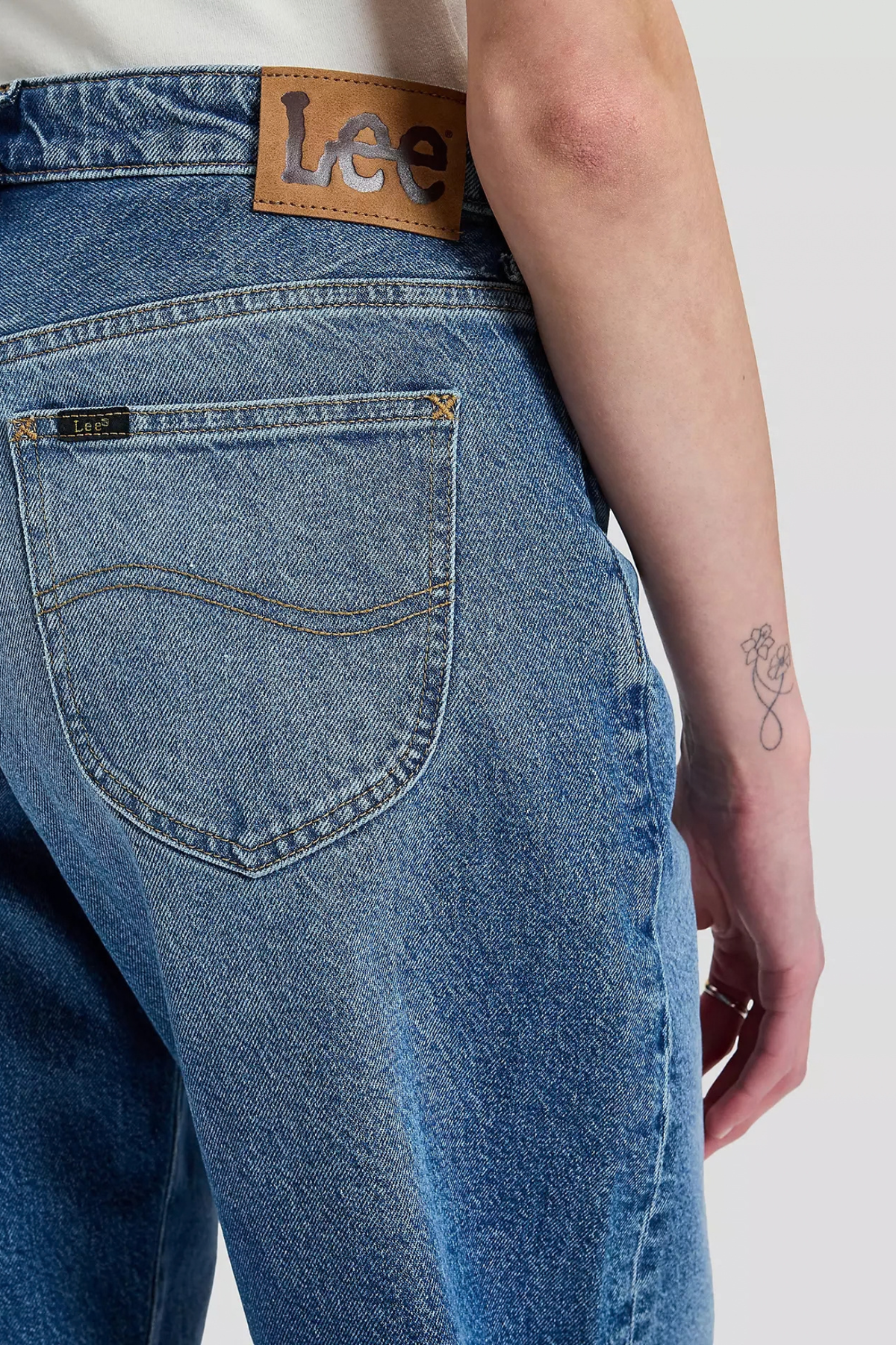 PANTALON BALLOON À TAILLE MI-HAUTE - VINTAGE BLUES