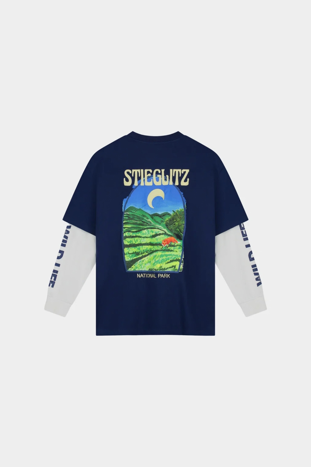 FIORE WIDE SKATE LONGSLEEVE T-SHIRT -  BLUE