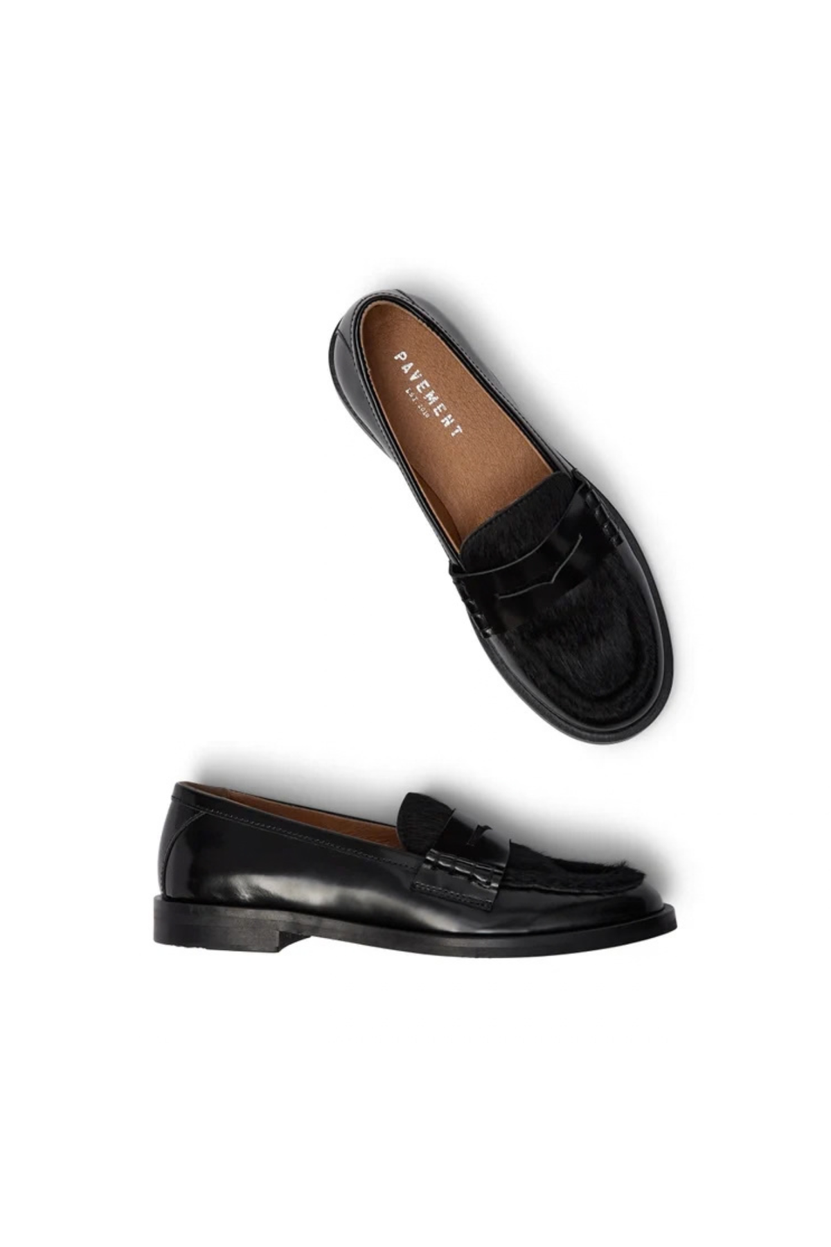 CASSIE  PONY SHOES - BLACK