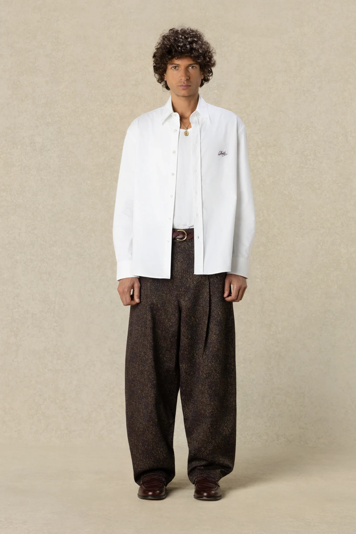 PLAIN BOXY SHIRT - WHITE