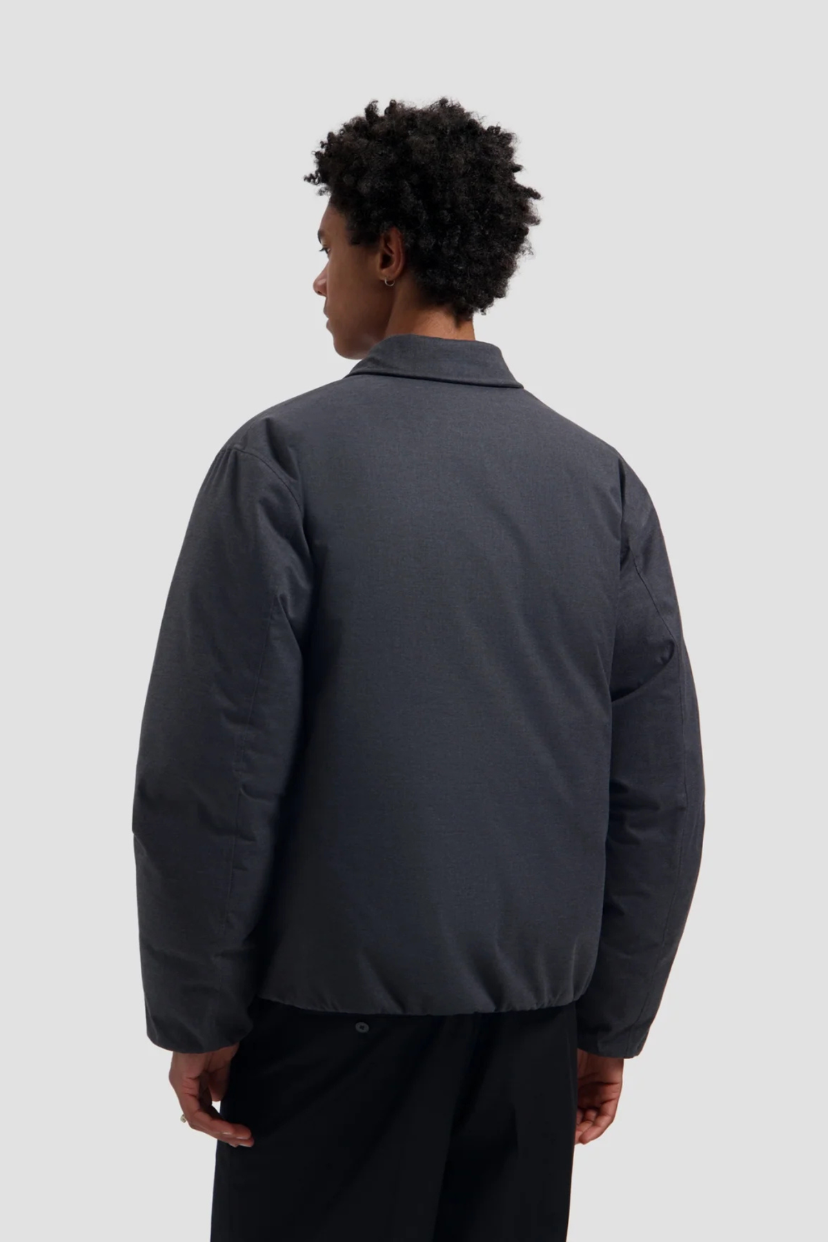 PEACHED PADDED JACKET - CHARCOAL