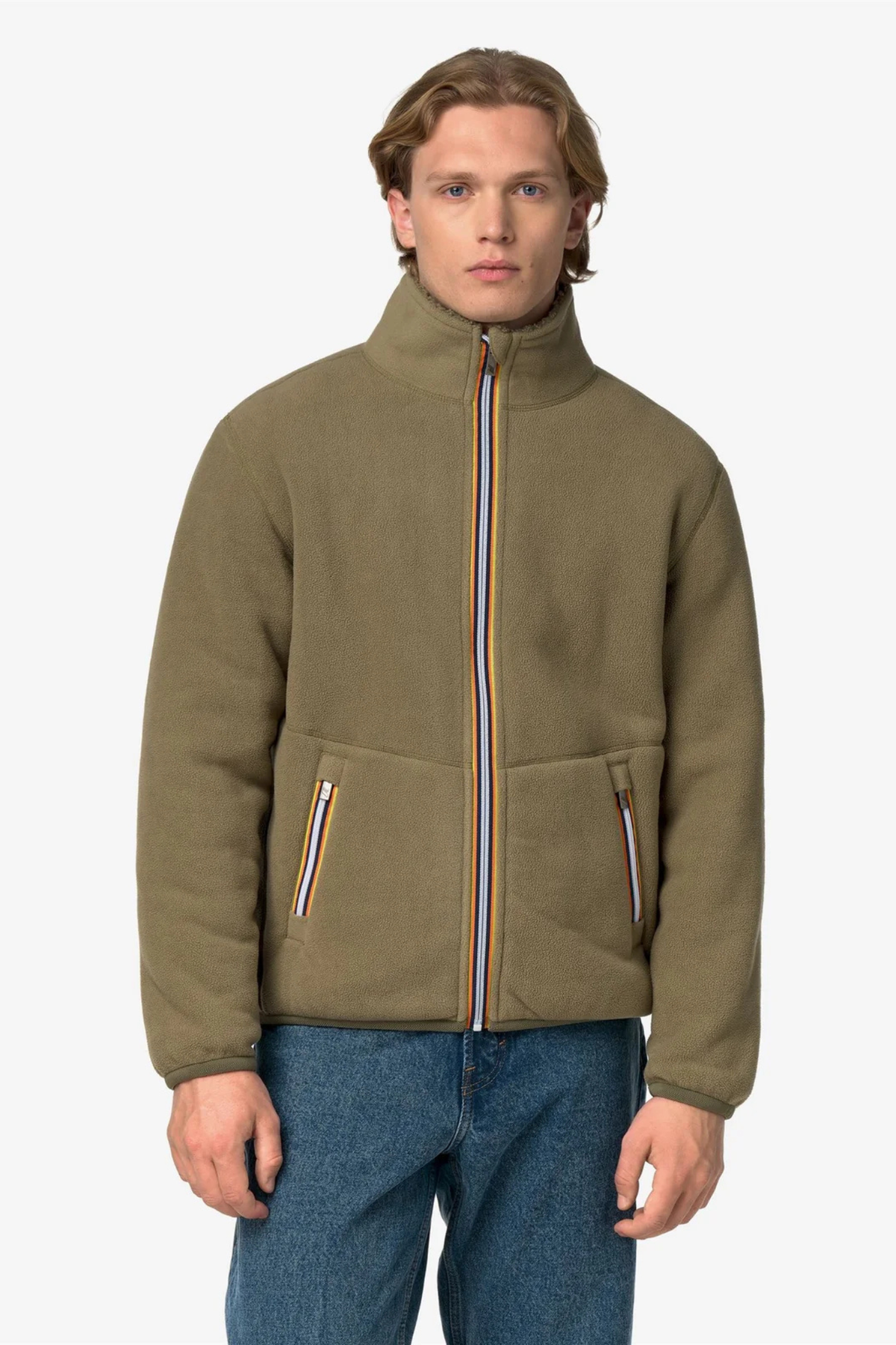 PASCAL SHERPA POLAR DOUBLE FLEECE - GREEN BALSAM / GREY ASH