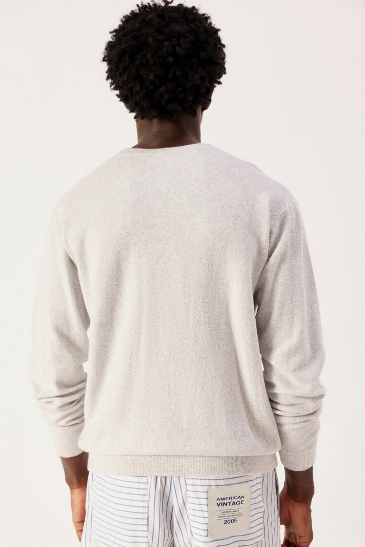 OUITY SWEATER MEN - GREY MELANGE