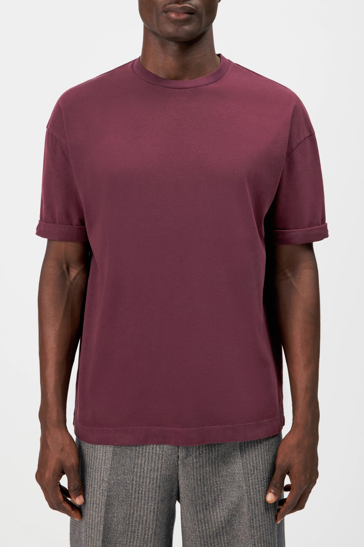 THILO T-SHIRT - BURGUNDY