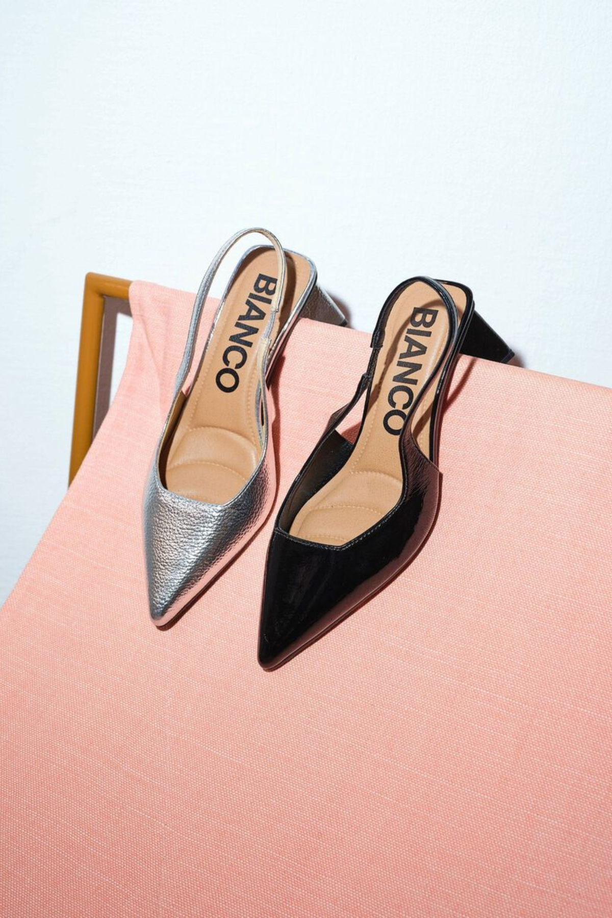 MARALYN SLINGBACK PATENT SHOES - BURGUNDY