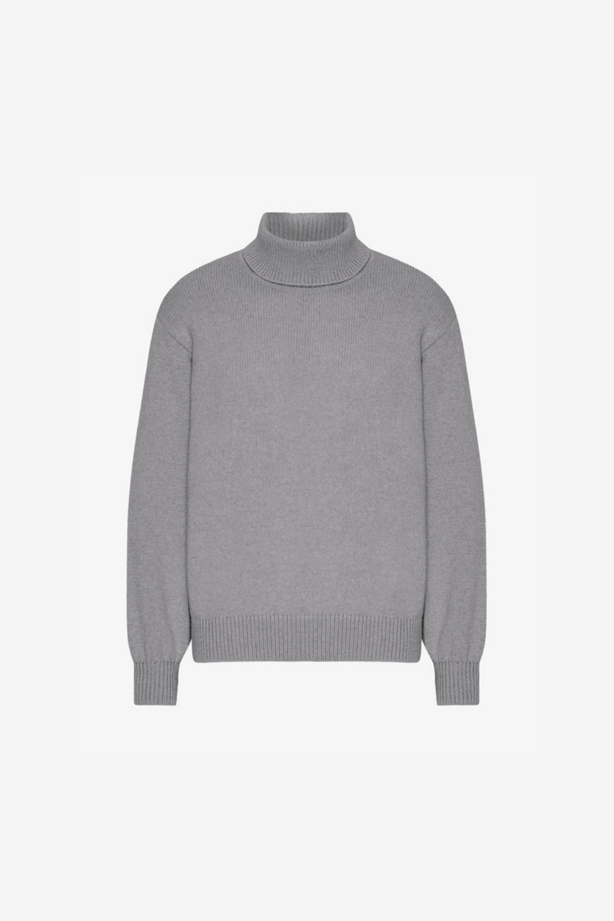 MERINO WOOL TURTLENECK - HEATHER GREY