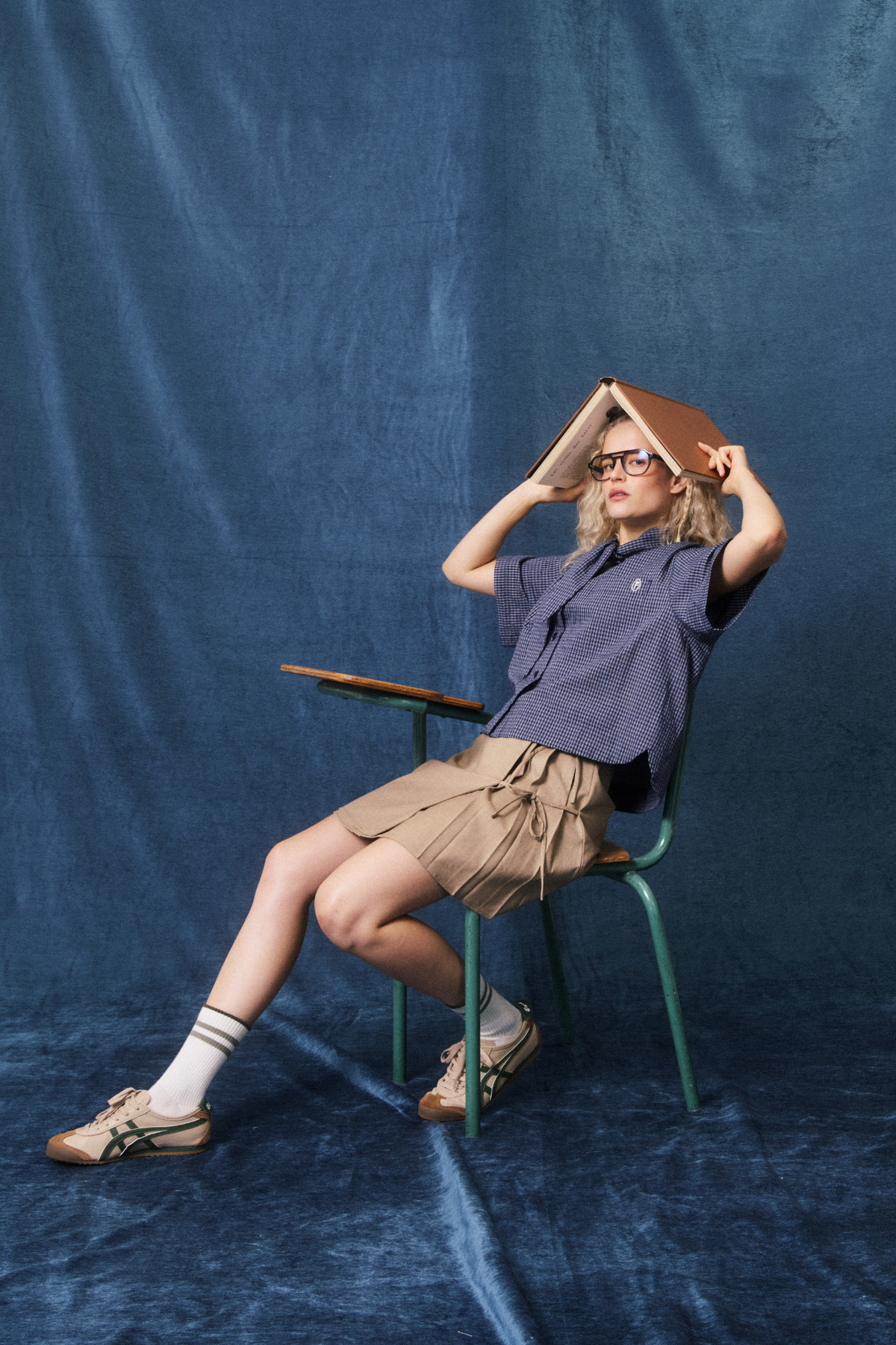 NAOMI SHIRT - MARINEBLAUW