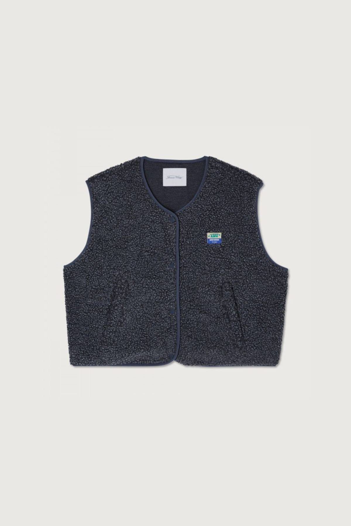 HOKTOWN SLEEVELEES JACKET - CHARCOAL MELANGE