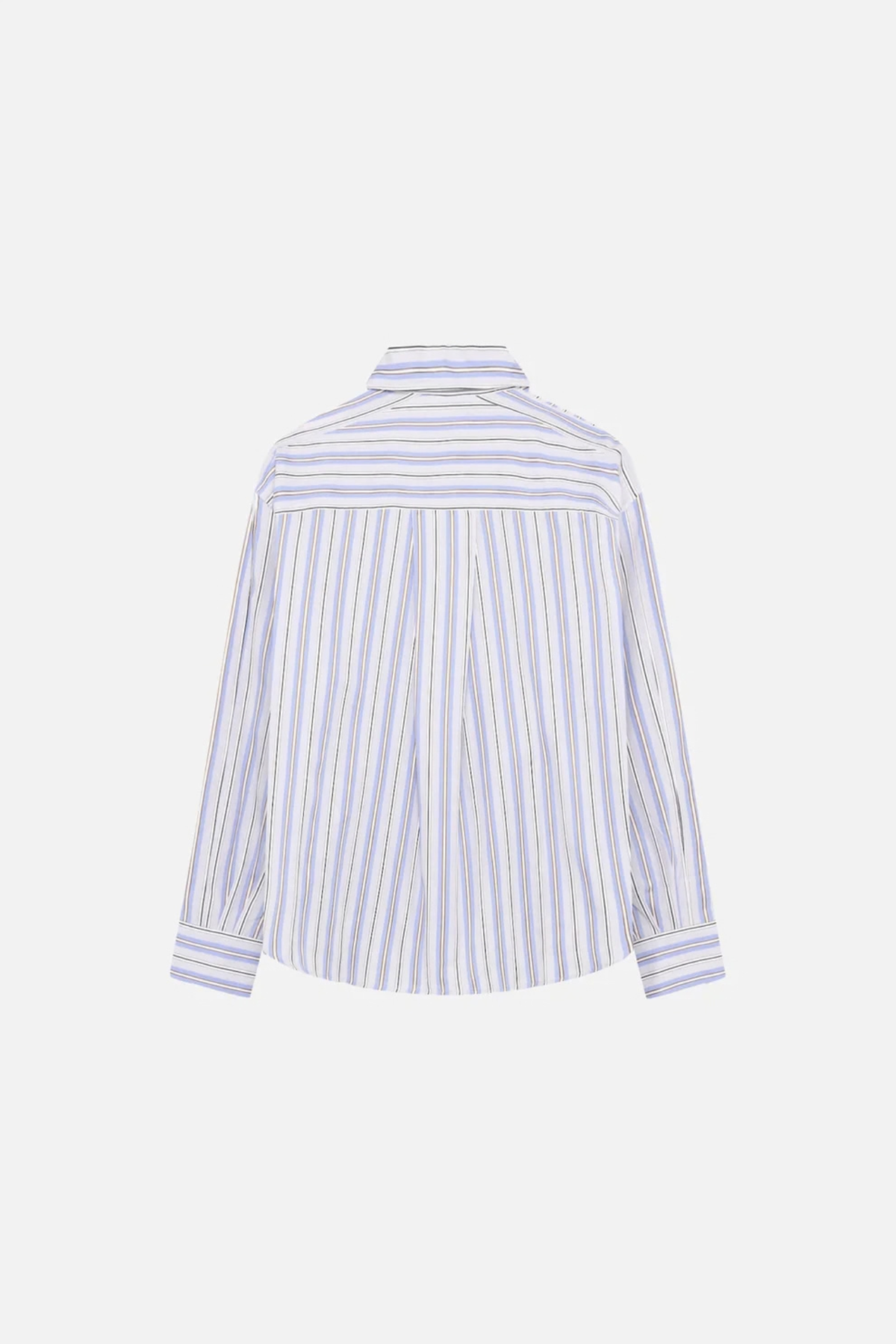 LENOA PANEL STRIPE OVERHEMD - MICRO SHIP GREY COMB
