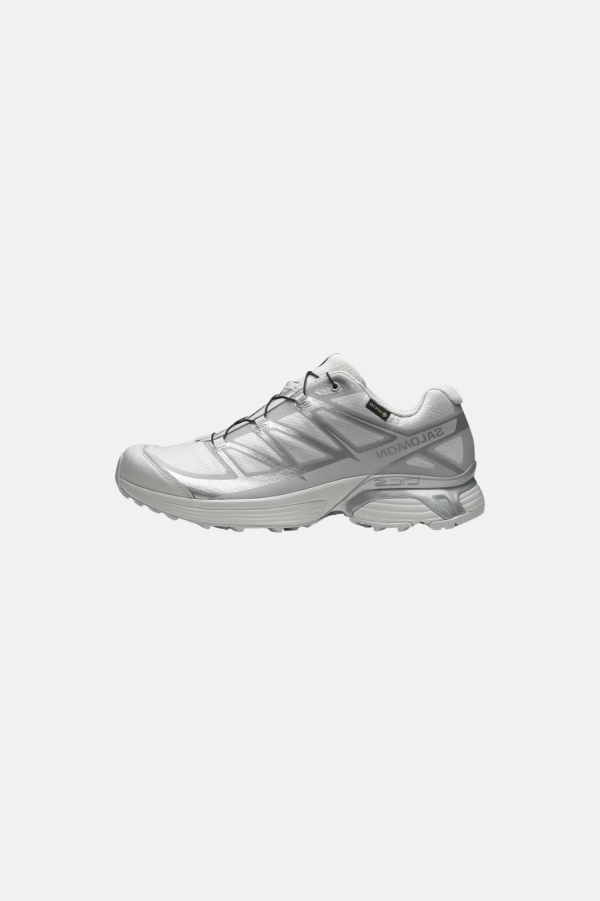 SALOMON XT-PATHWAY GTX SNEAKERS WOMEN - LUNAR ROCK/ALLOY/FTW SILVER. Side view