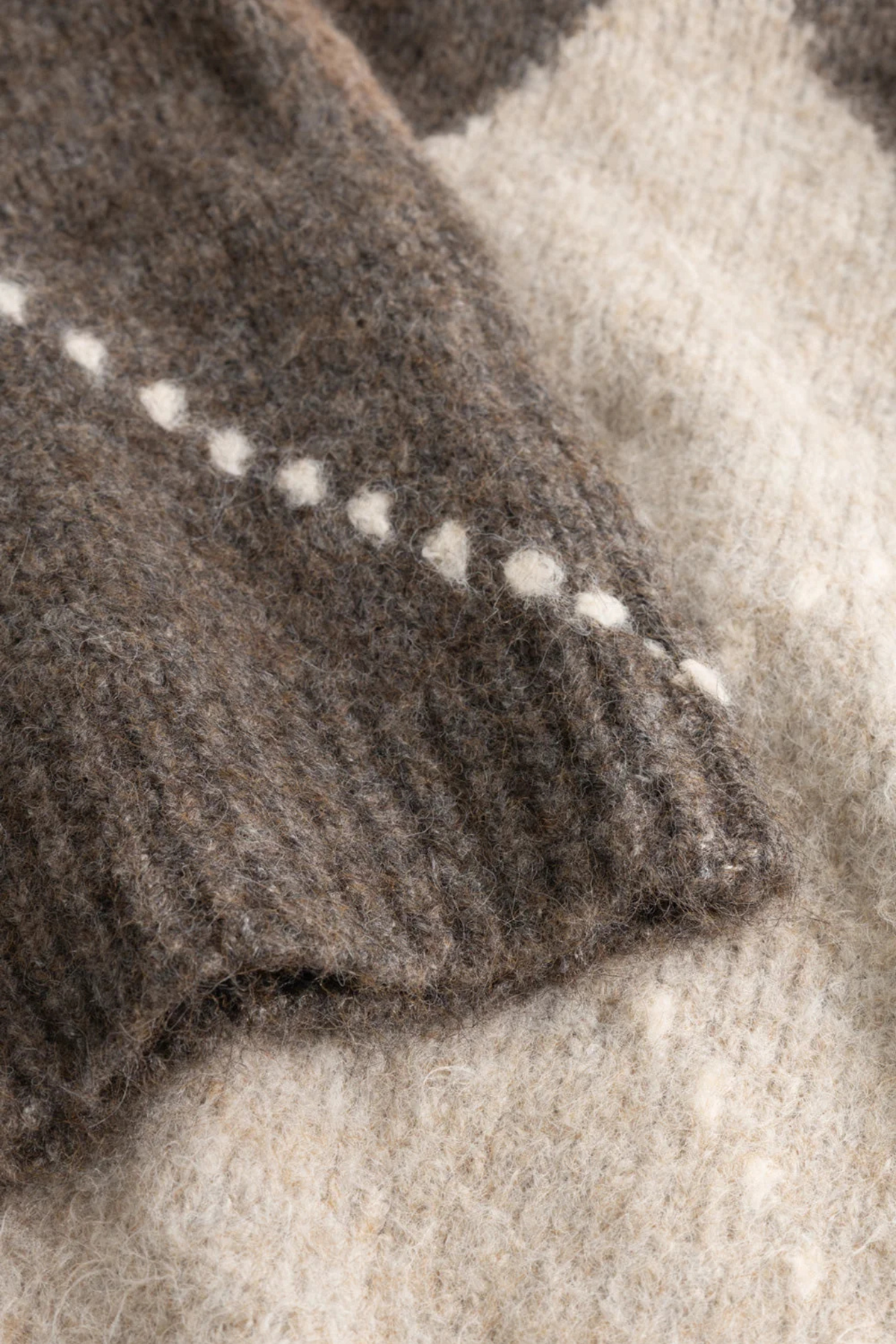 LAIANA KNIT CARDIGAN - ASH BROWN MIX