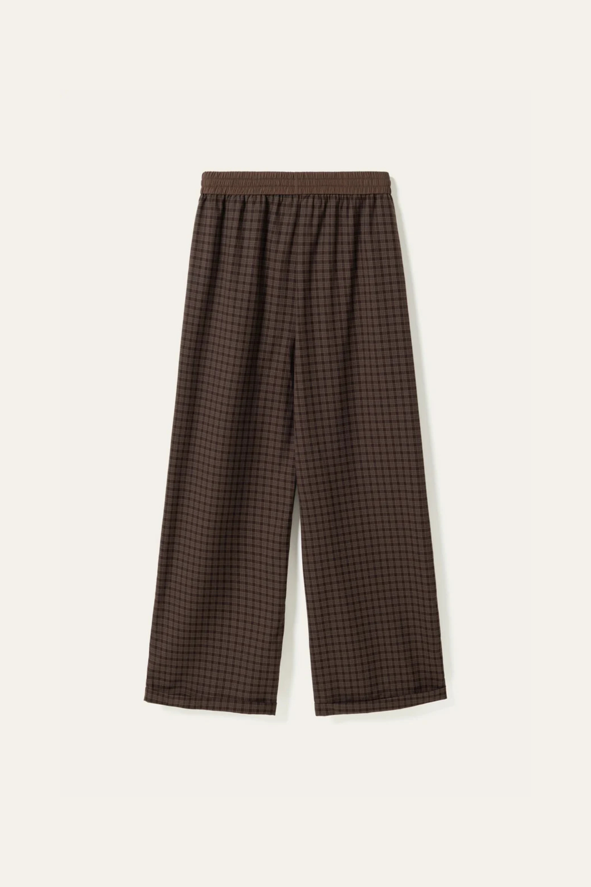 MAHA MW PANTS - DEVANA BROWN CHECK