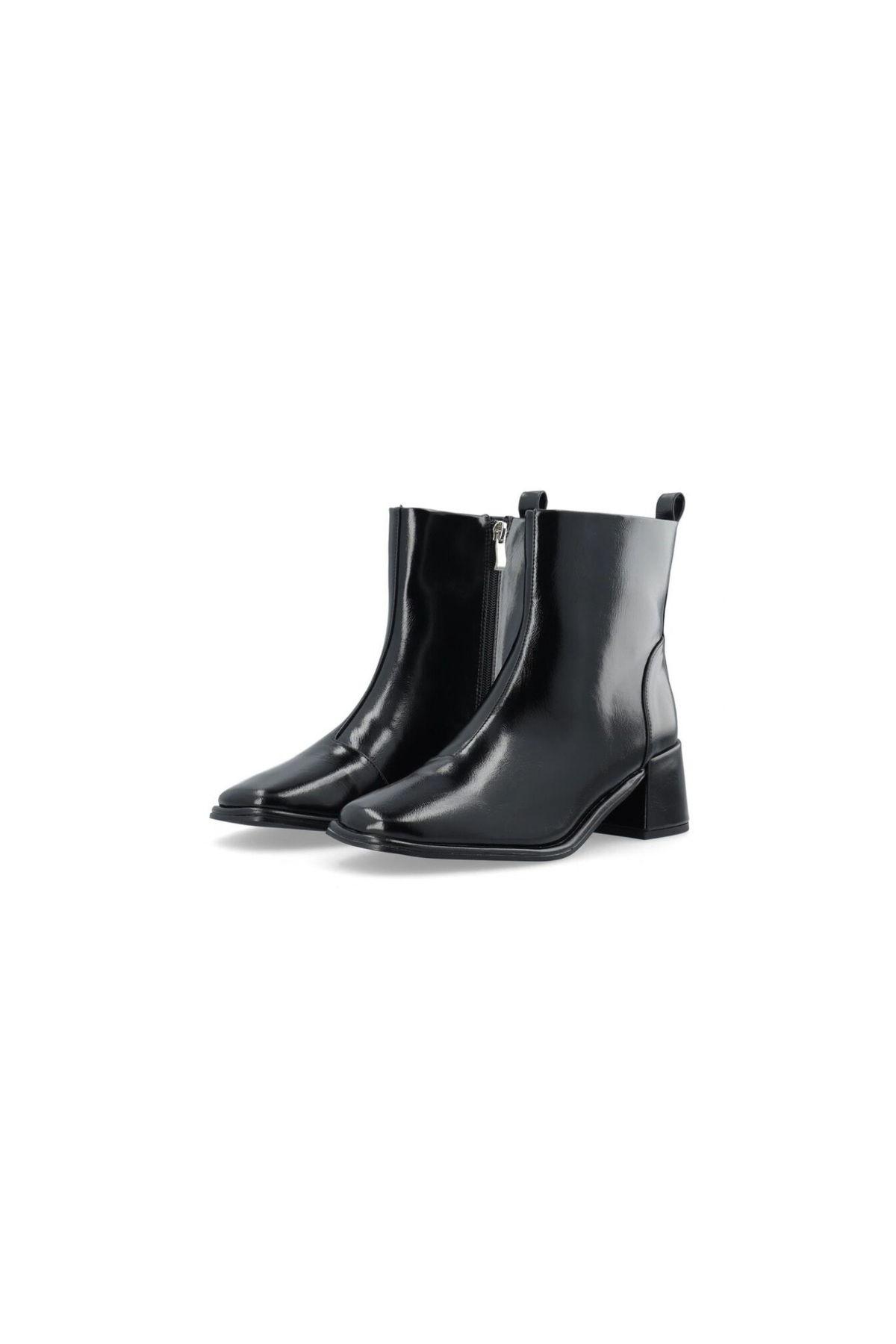 JOLANDA ANKLE ZIP BOOTS - BLACK PRATIA