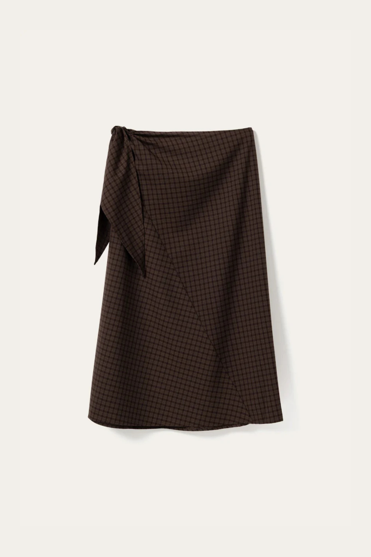 MITTY SKIRT - DEVANA BROWN CHECK