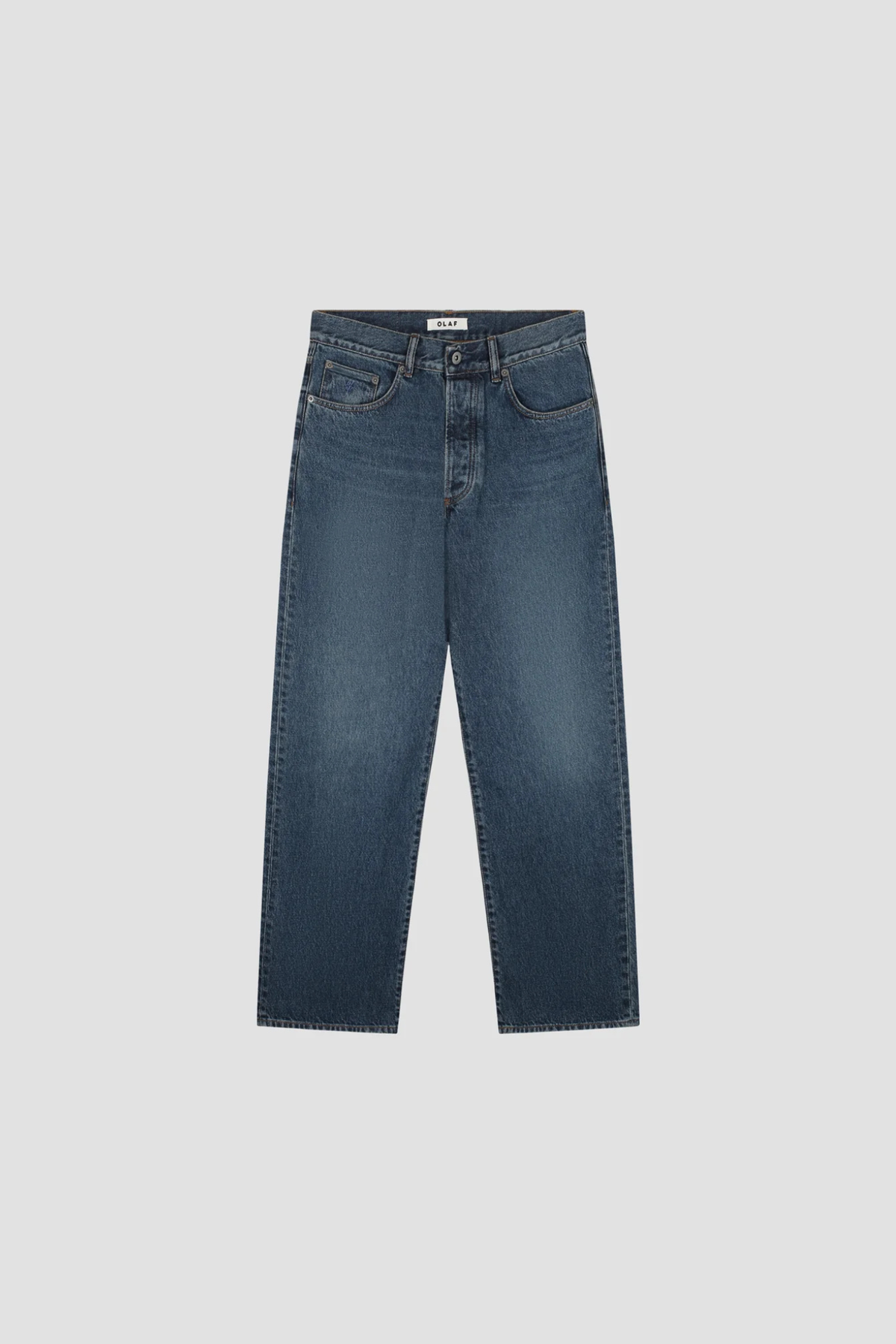 REGULAR DENIM PANT - MID BLUE