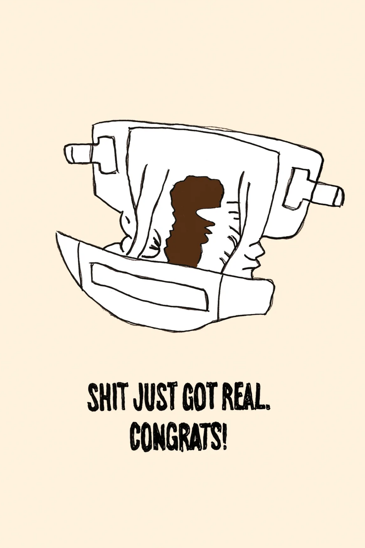 SHIT GOT REAL - POSTCARD