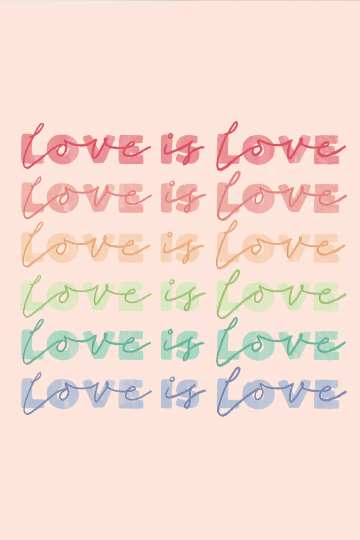 LOVE IS LOVE - POSTCARD