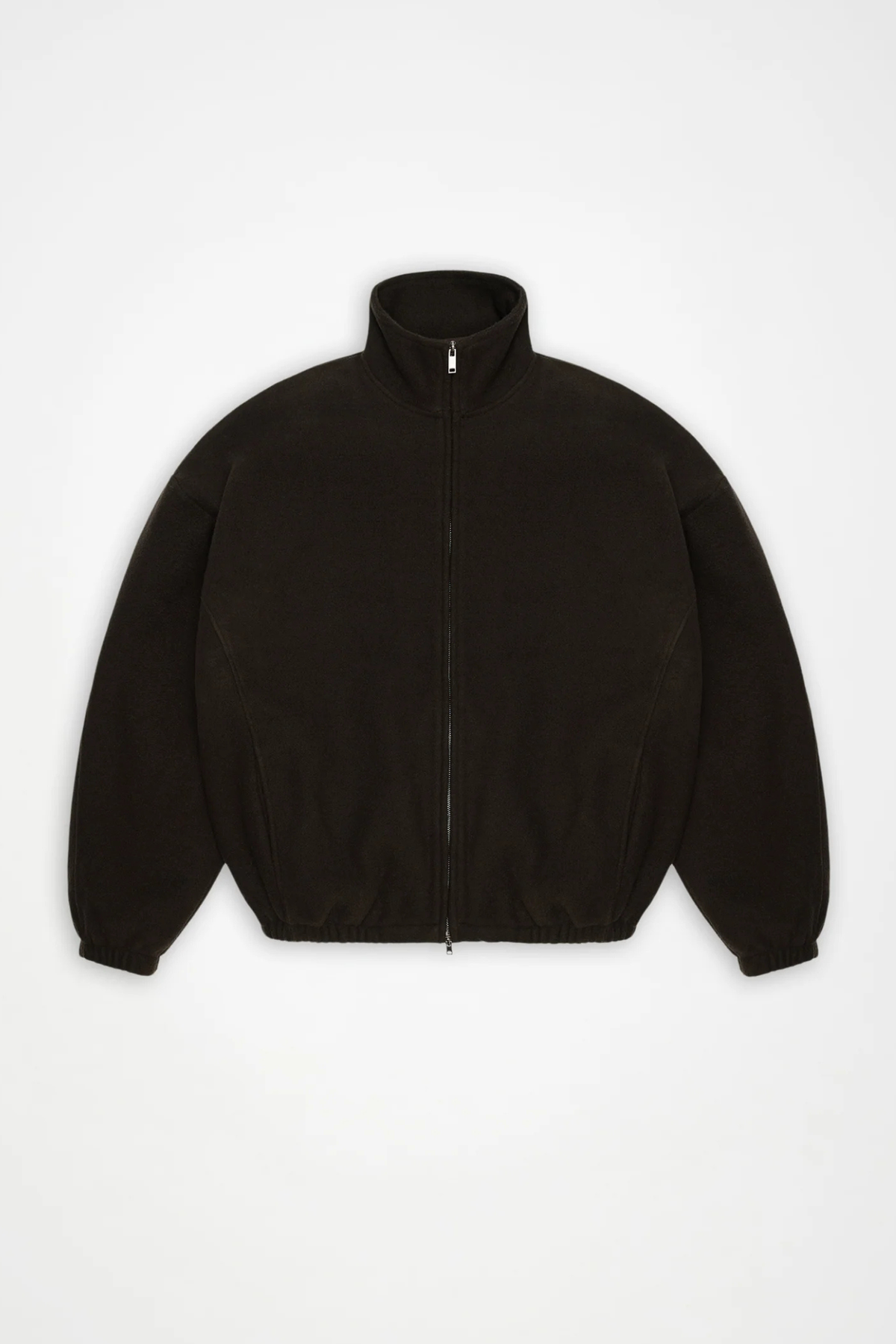 FLEECE ZIP JACKET - BARK